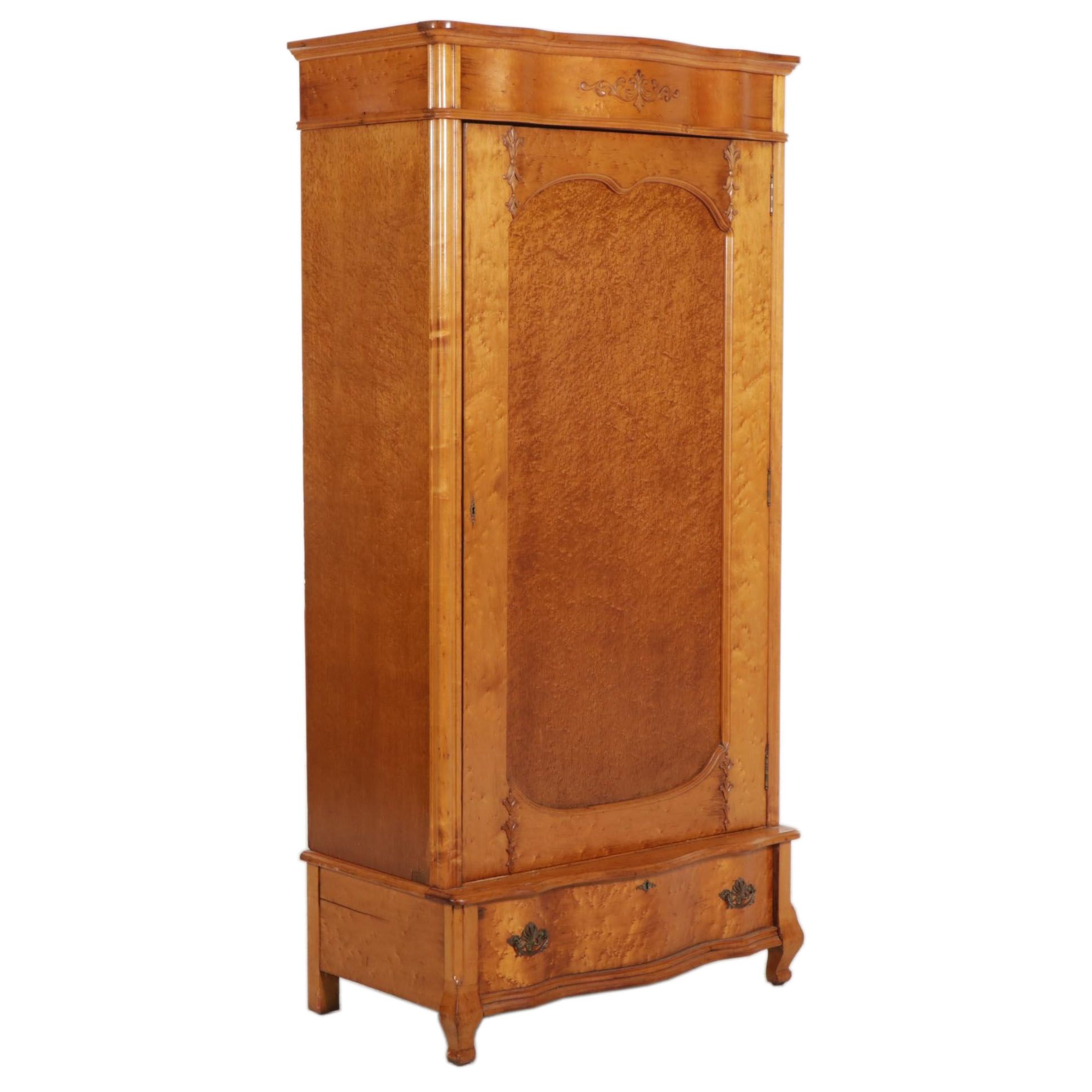 Victorian Maple Armoire, Early 20th Century