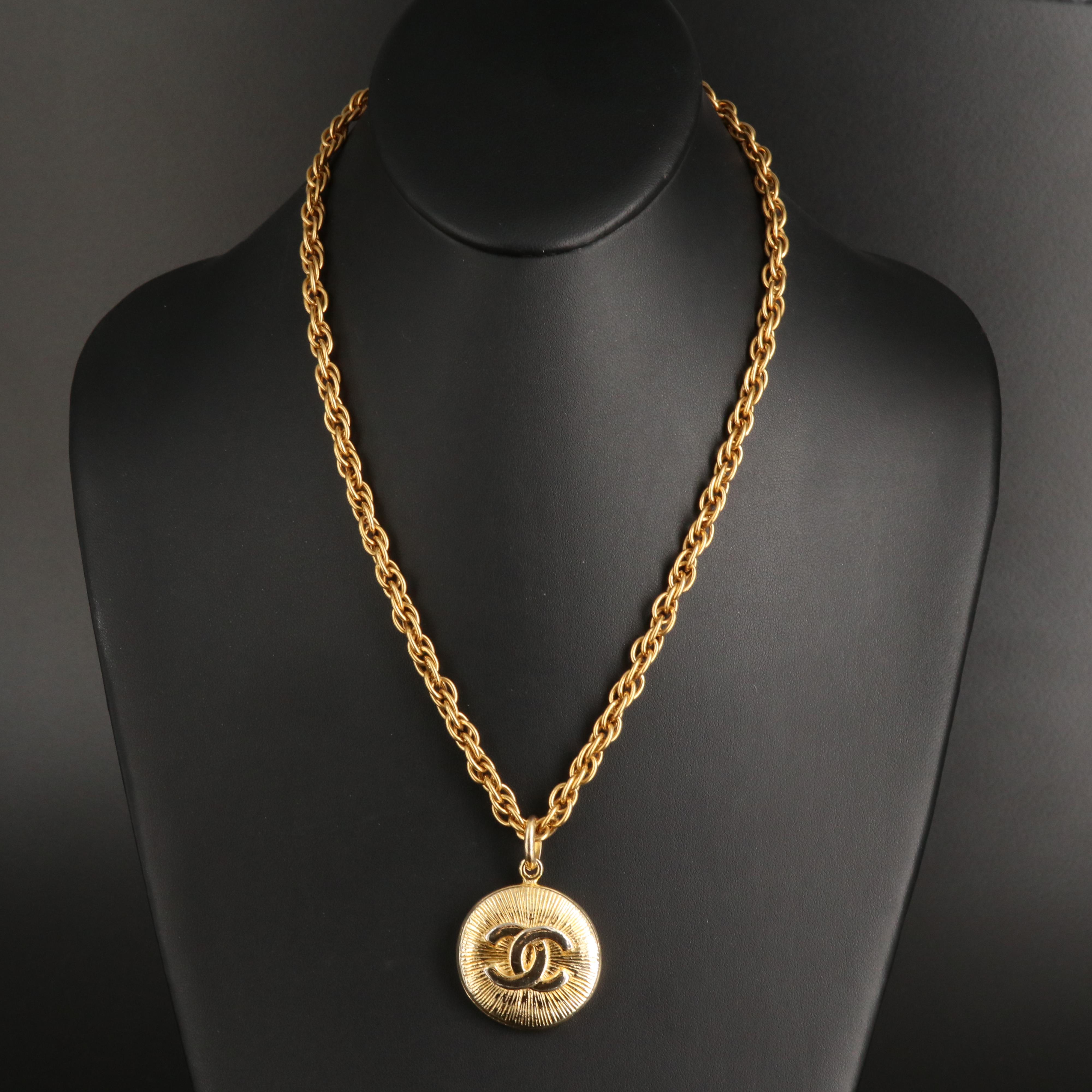 Chanel Logo Necklace