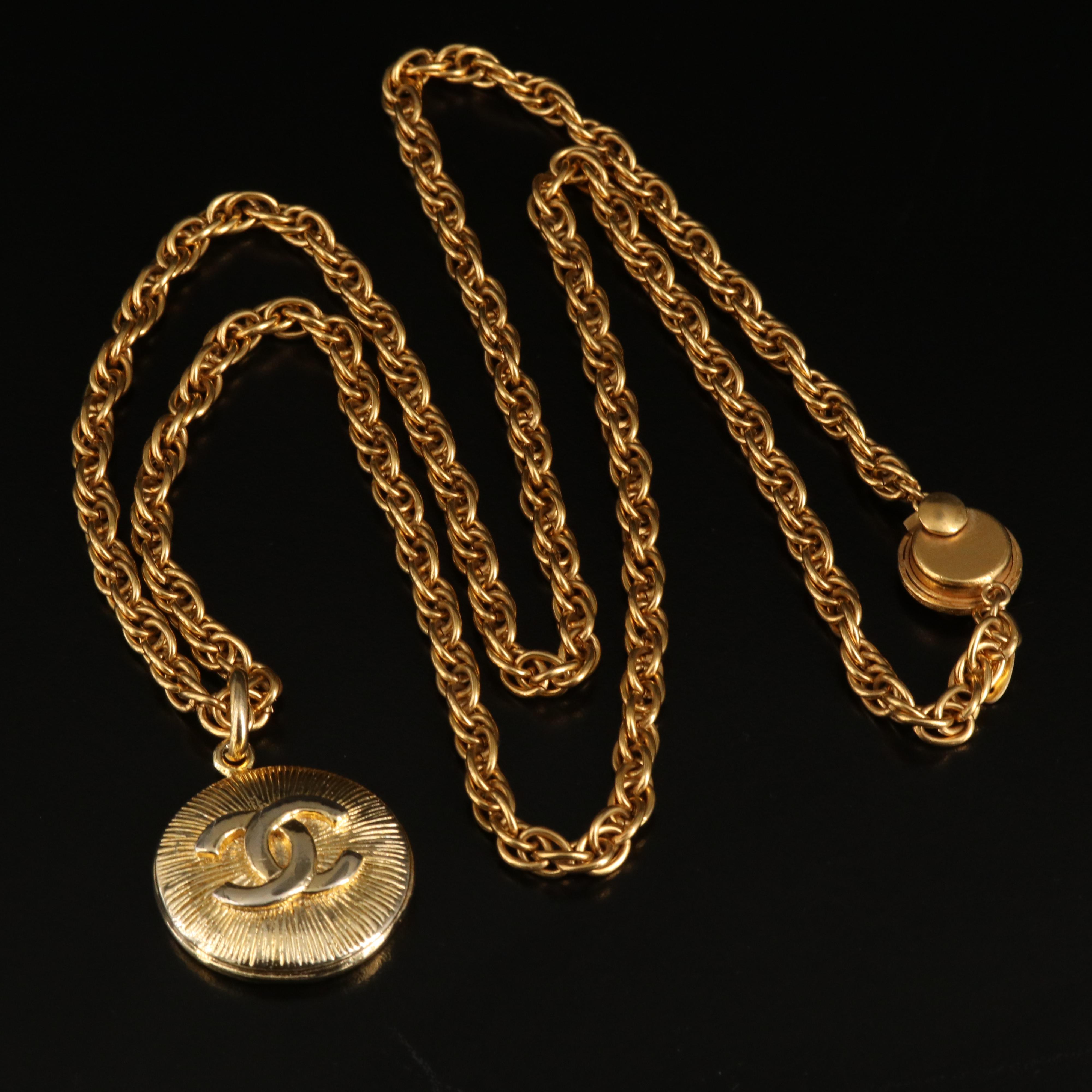 Chanel Logo Necklace