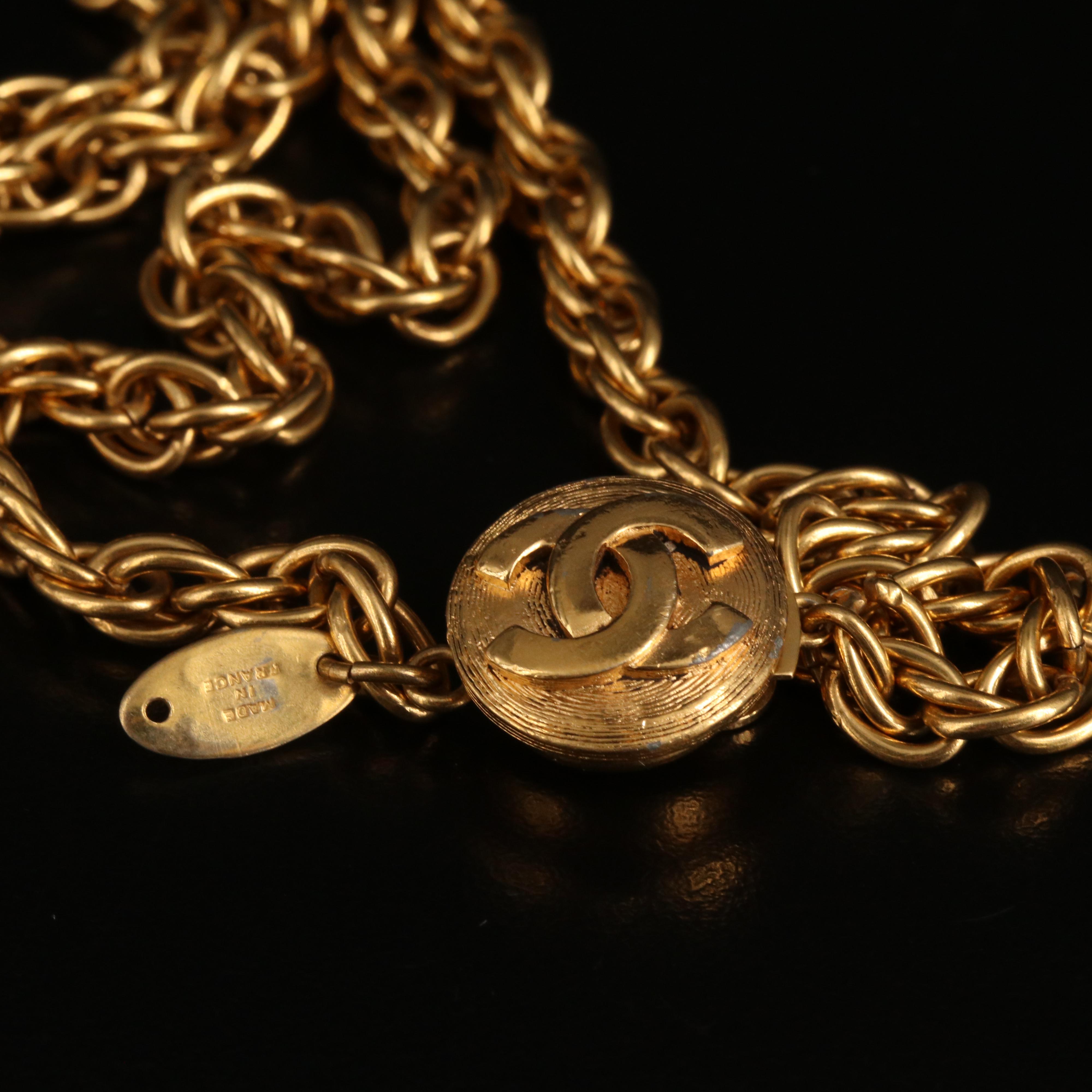 Chanel Logo Necklace