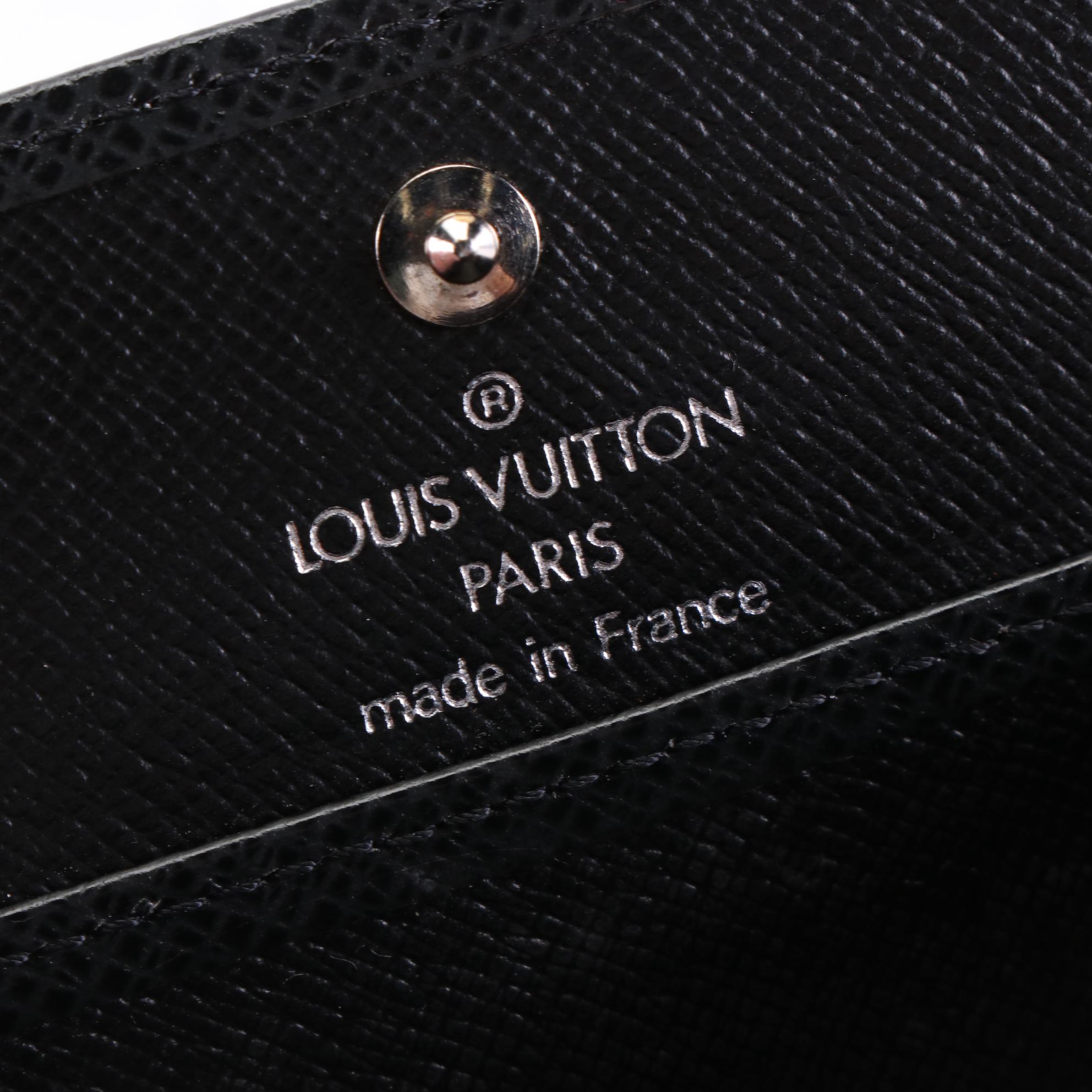 Louis Vuitton Small Coin Purse in Ardoise Taïga Leather