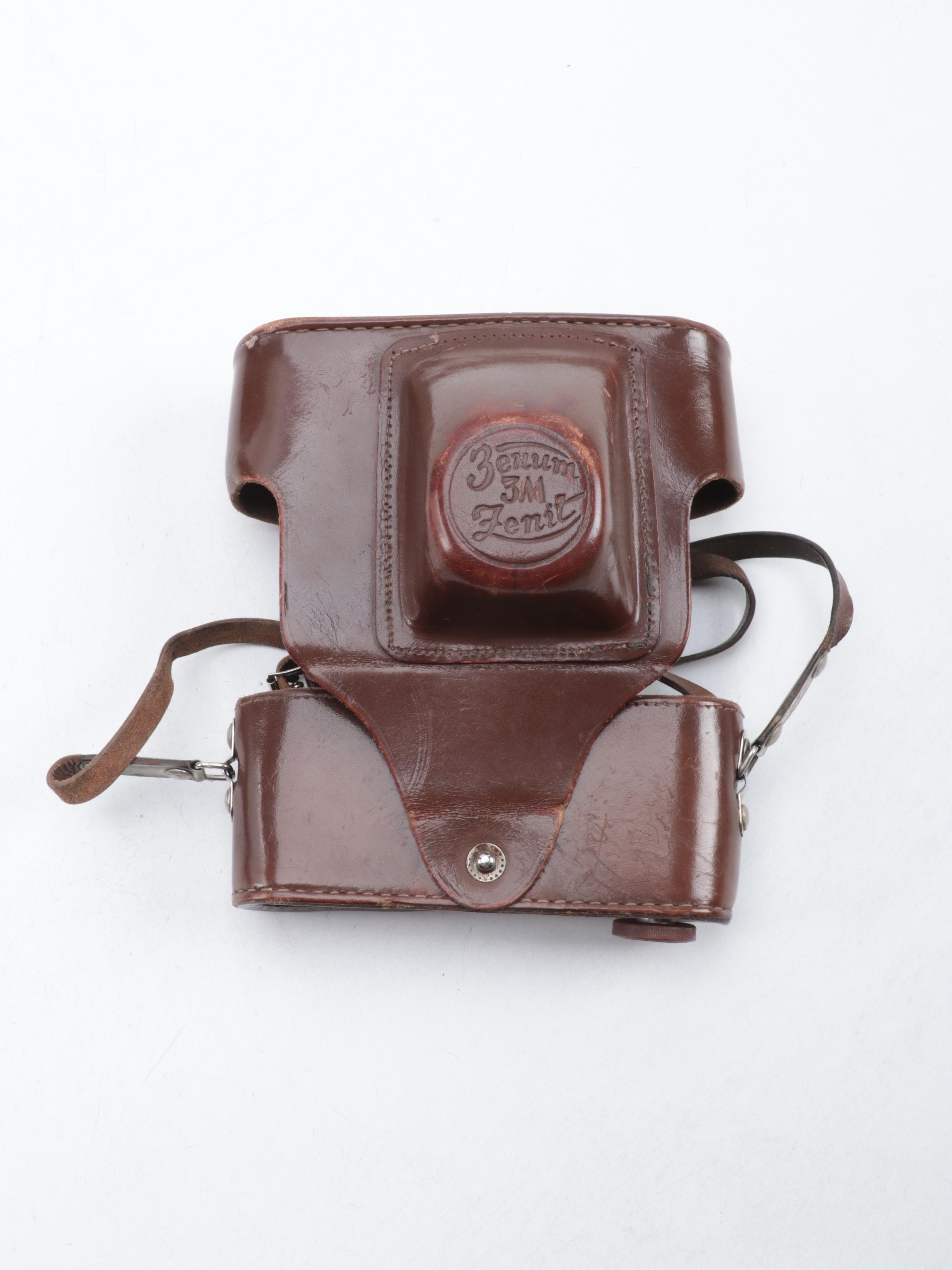 Zenit and Zorki USSR 35 mm Rangefinder and SLR Cameras, Mid-20th Century