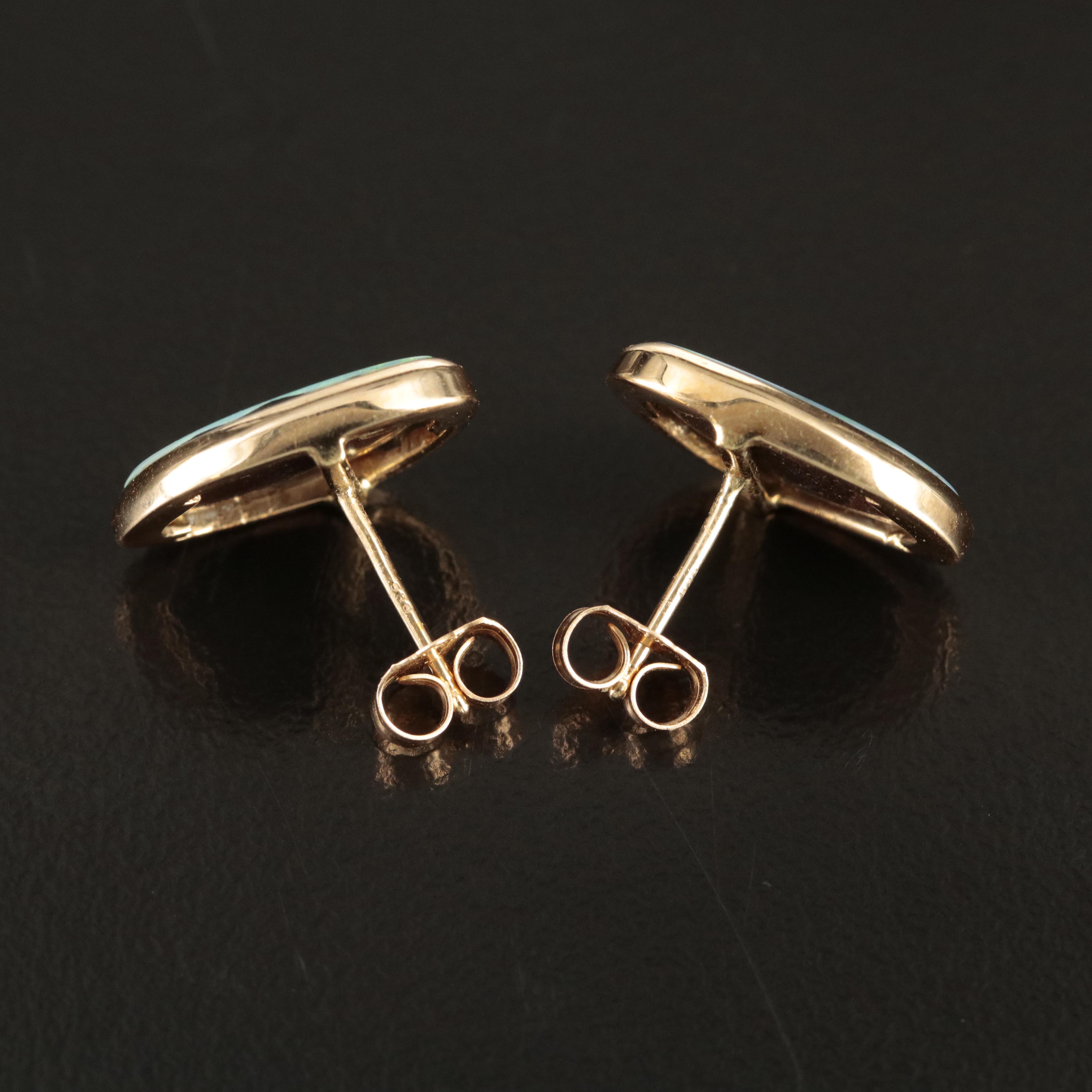 14K Opal Earrings