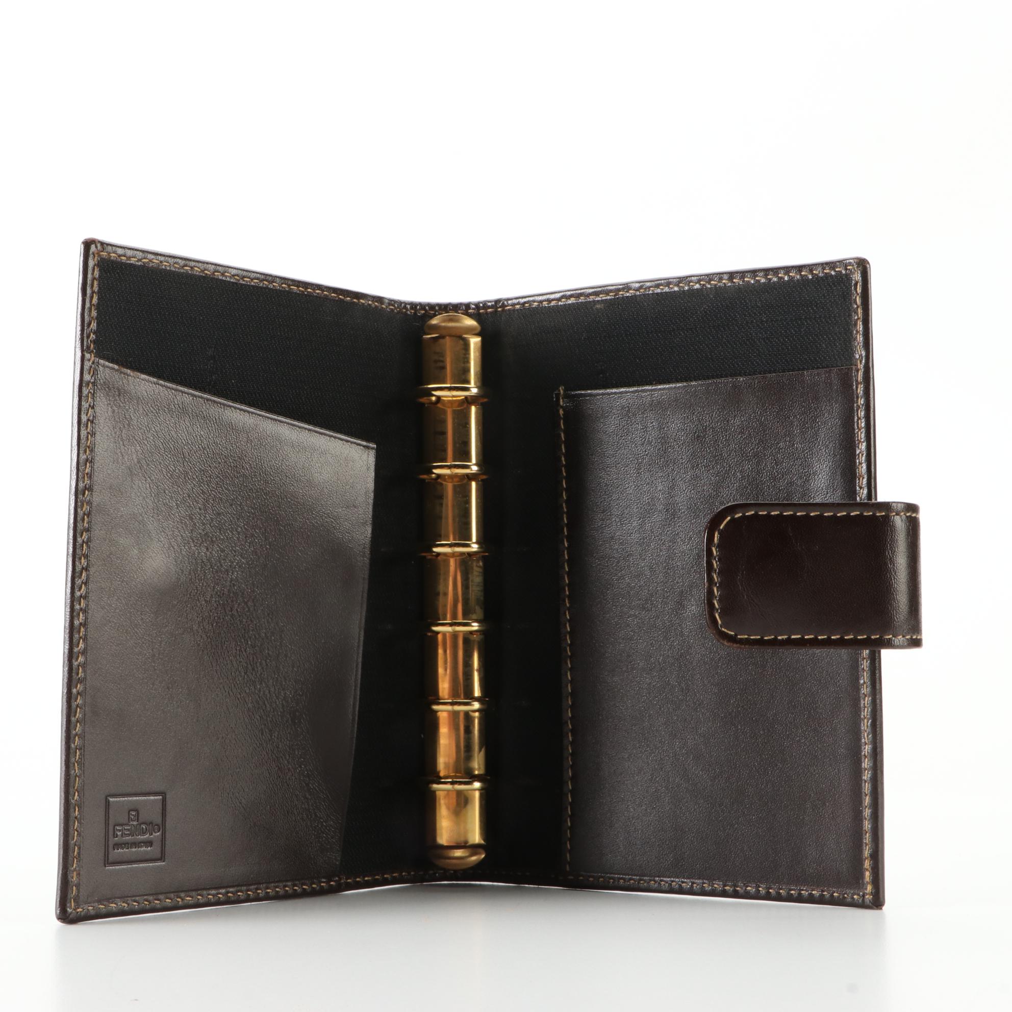 Fendi Zucca Canvas and Leather Agenda Cover