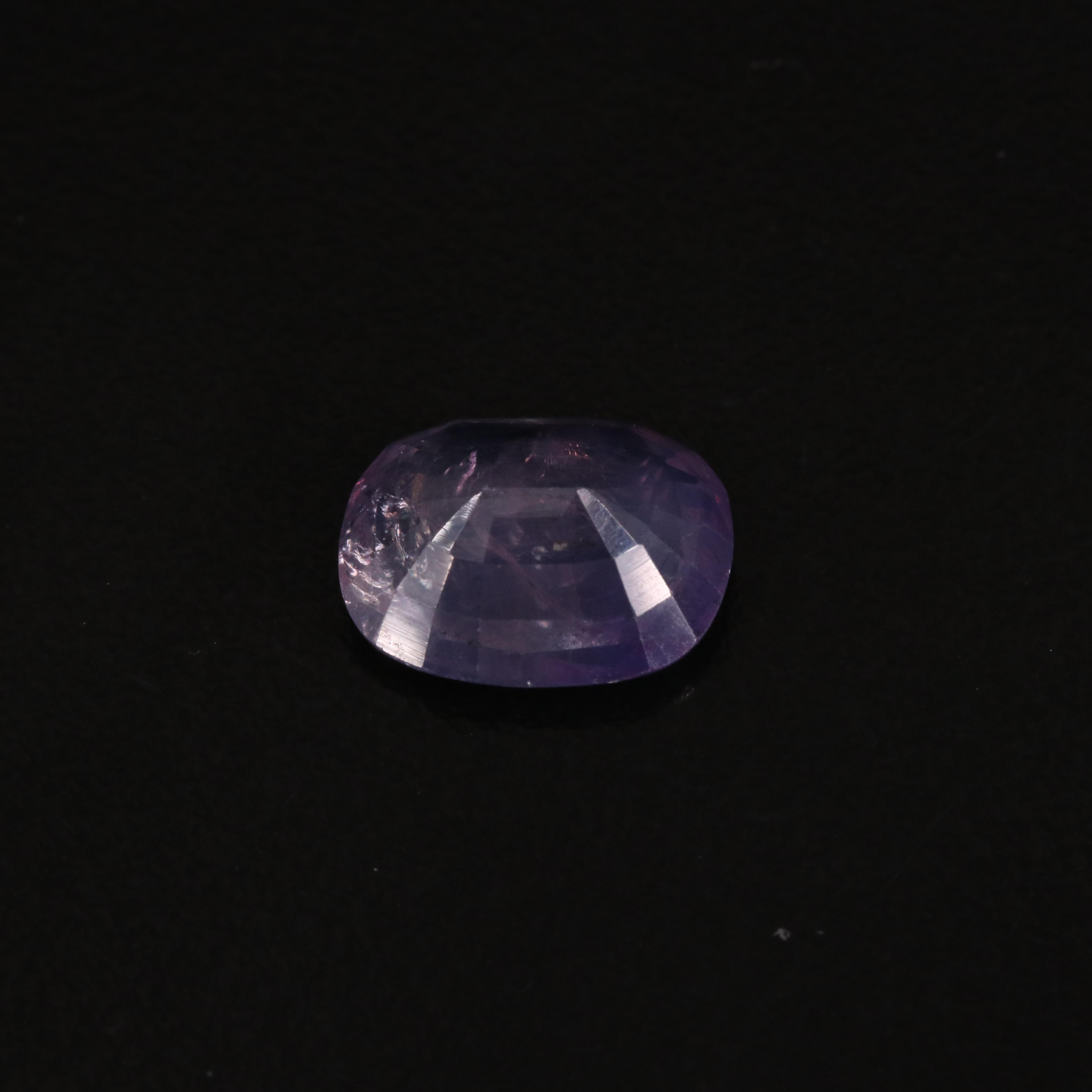 Loose 5.04 CT Unheated Kashmir Color Change Sapphire with GIA Report