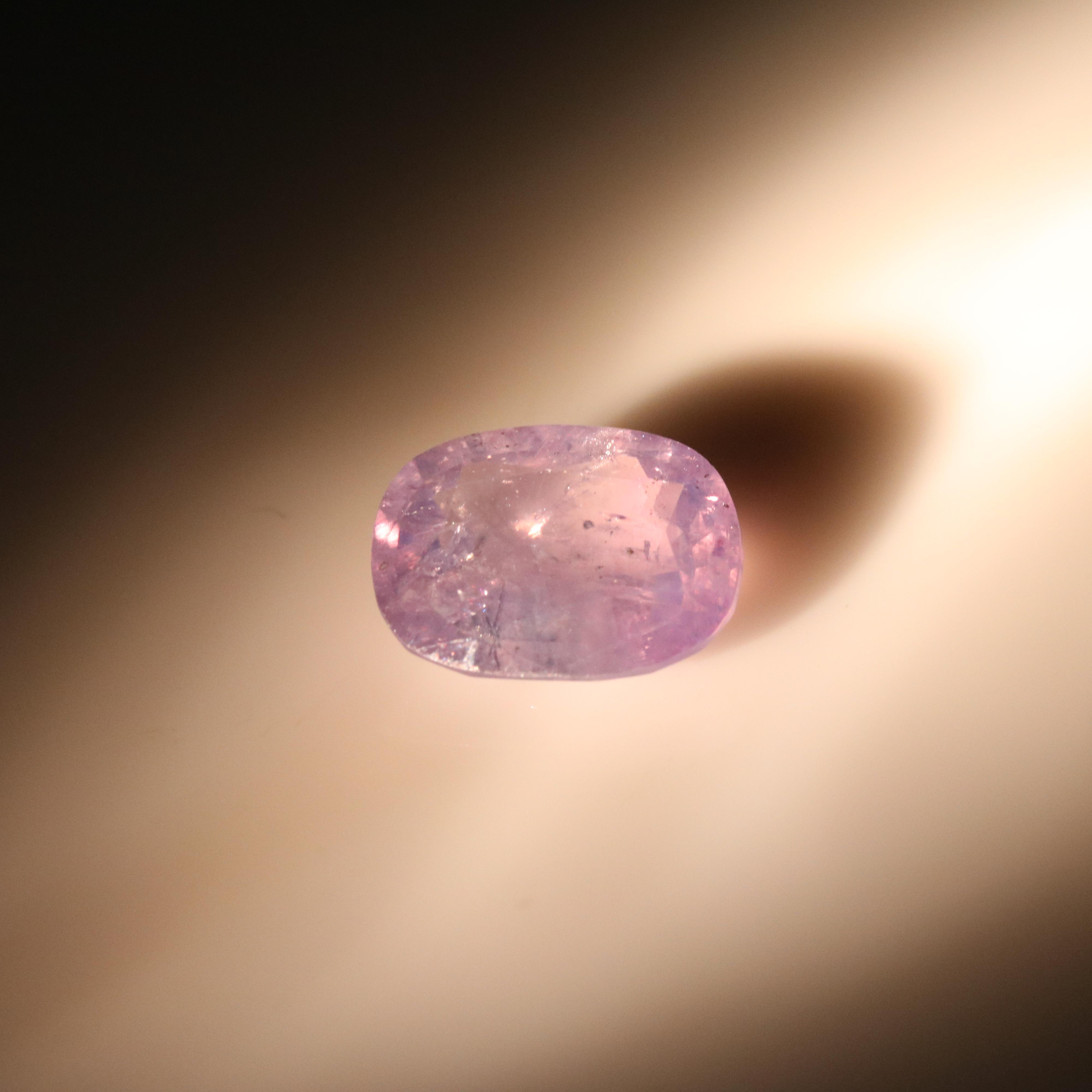 Loose 5.04 CT Unheated Kashmir Color Change Sapphire with GIA Report