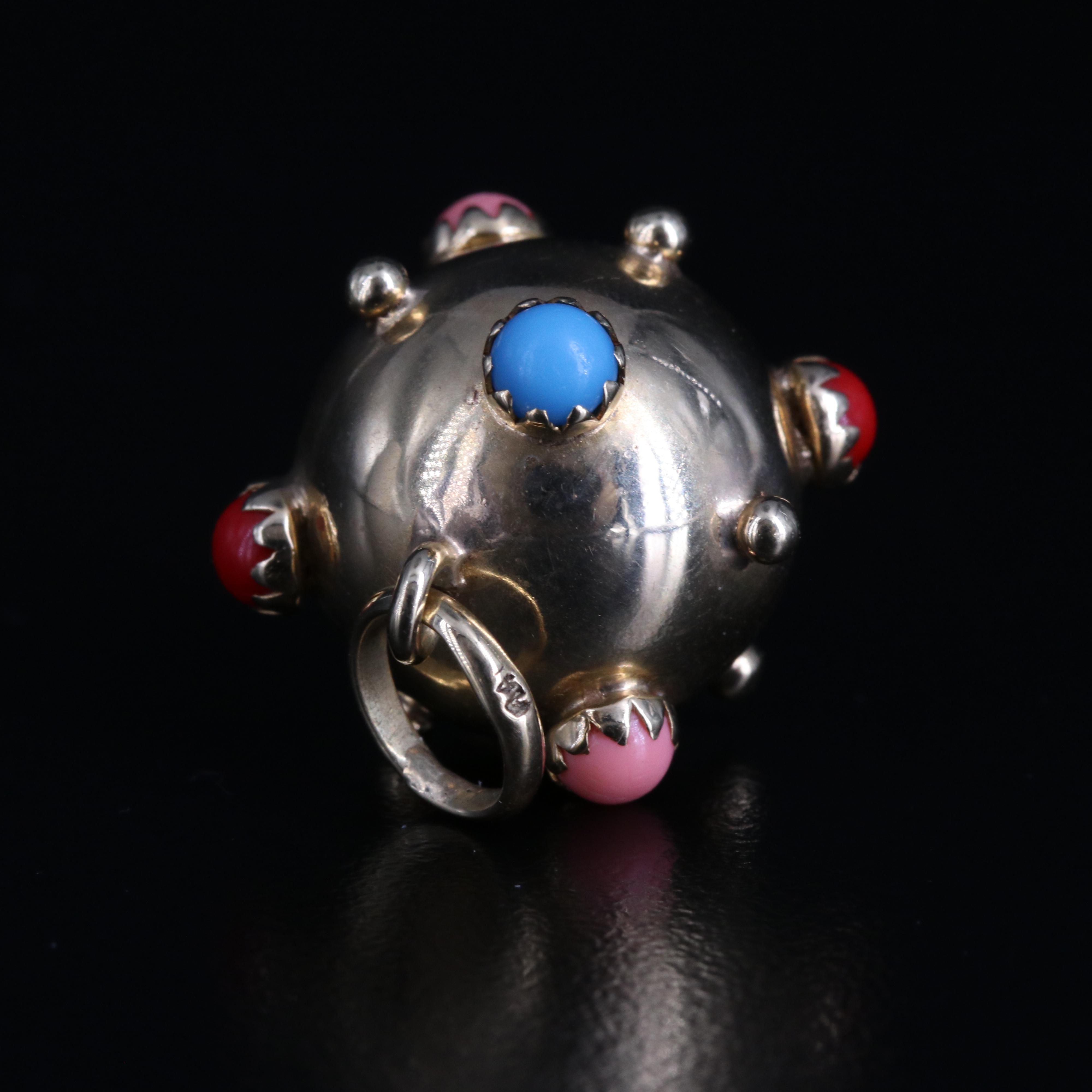 Vintage 14K Sputnik Pendant