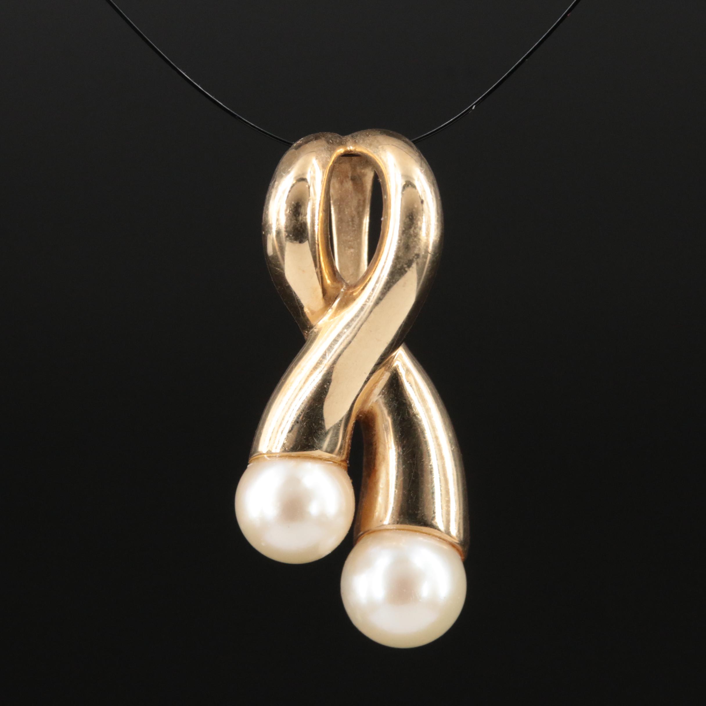 14K Pearl Pendant