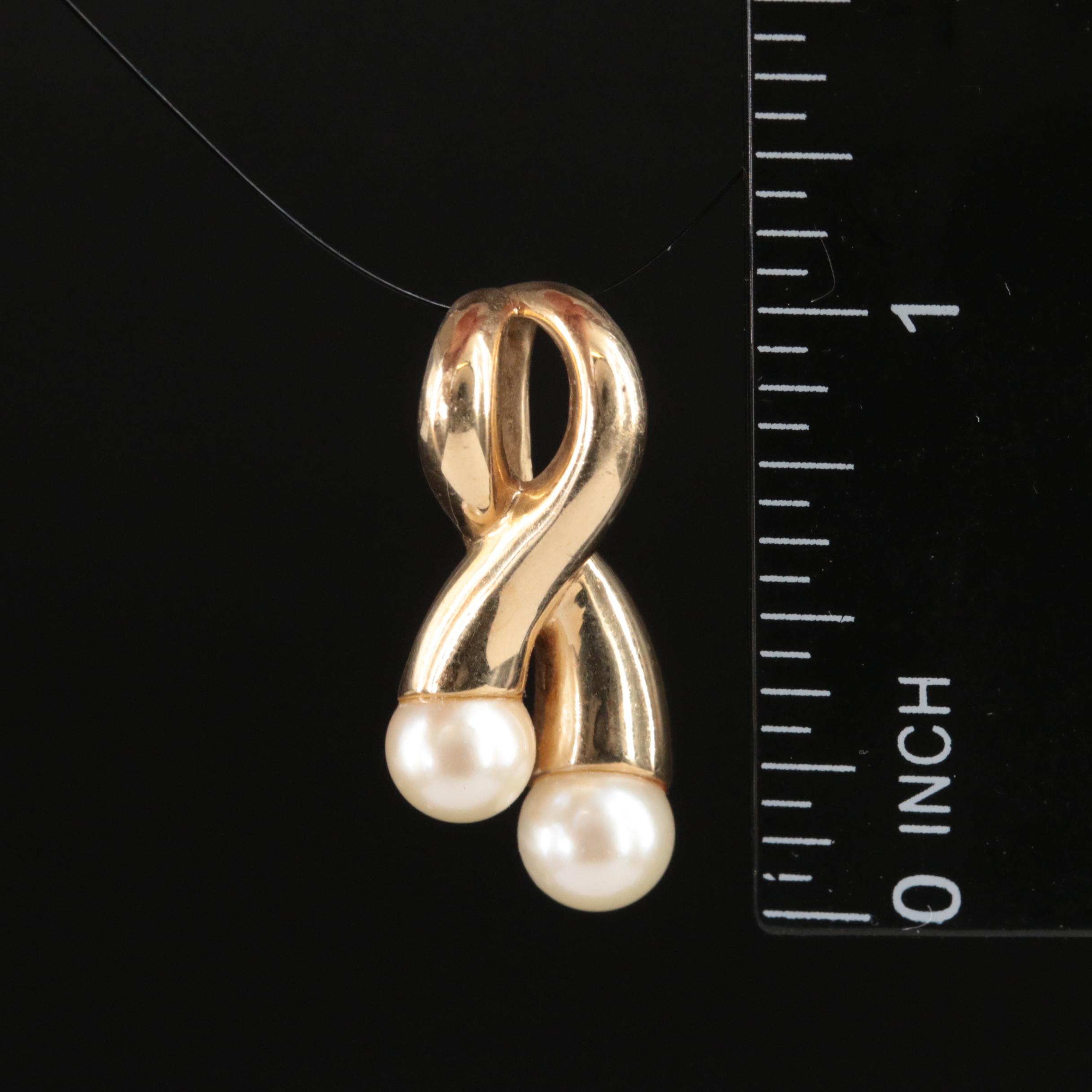 14K Pearl Pendant