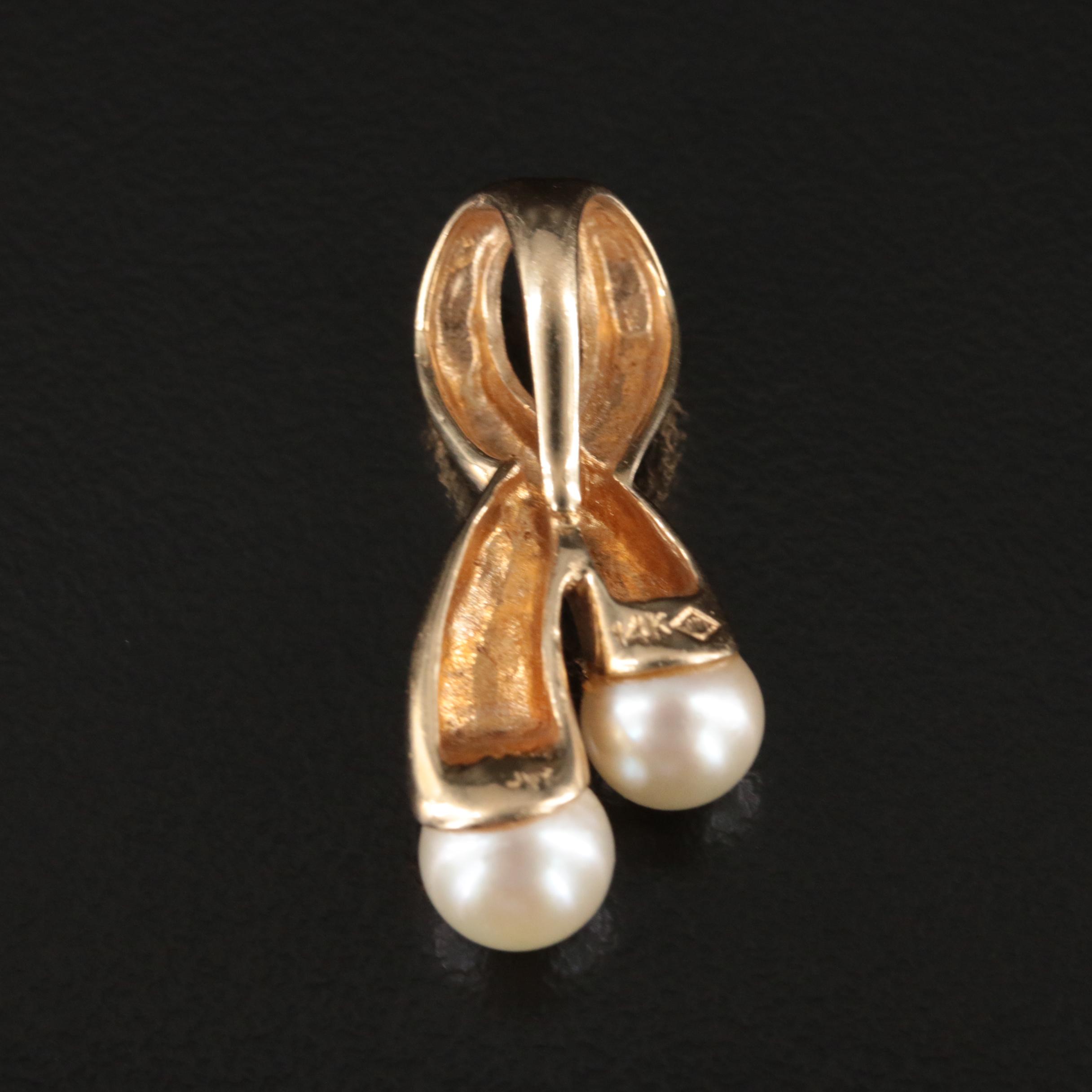 14K Pearl Pendant