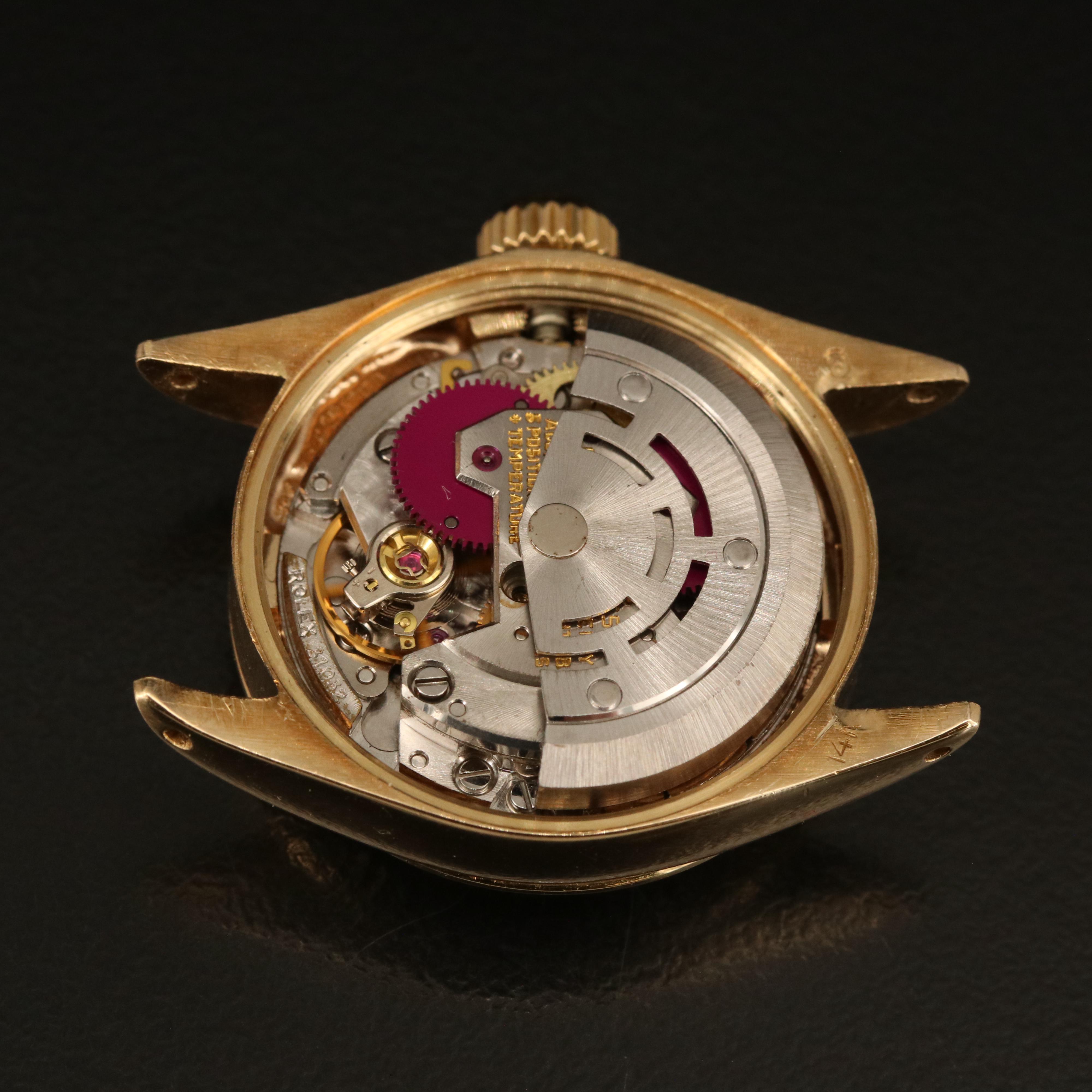 1975 Rolex Oyster Perpetual 14K Diamond Watch