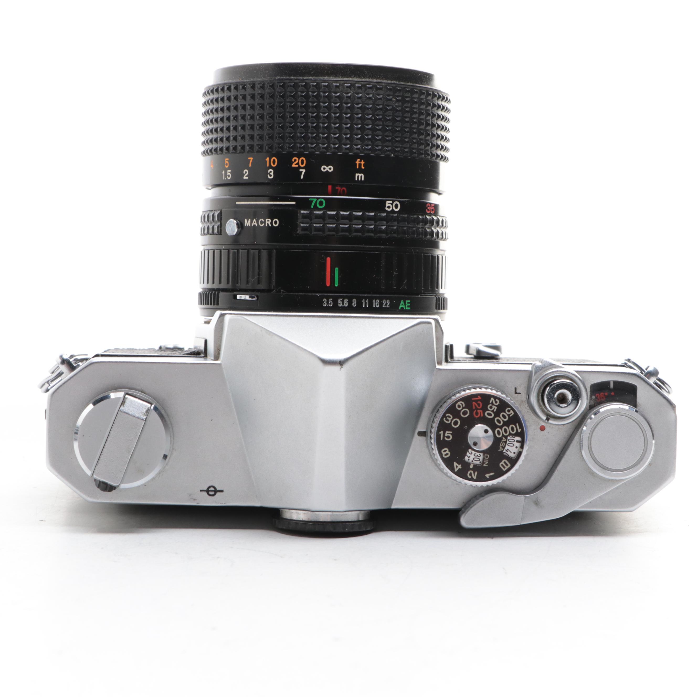 Konica Autoreflex T and Model III 35 mm Cameras, Mid to Late 20th Century