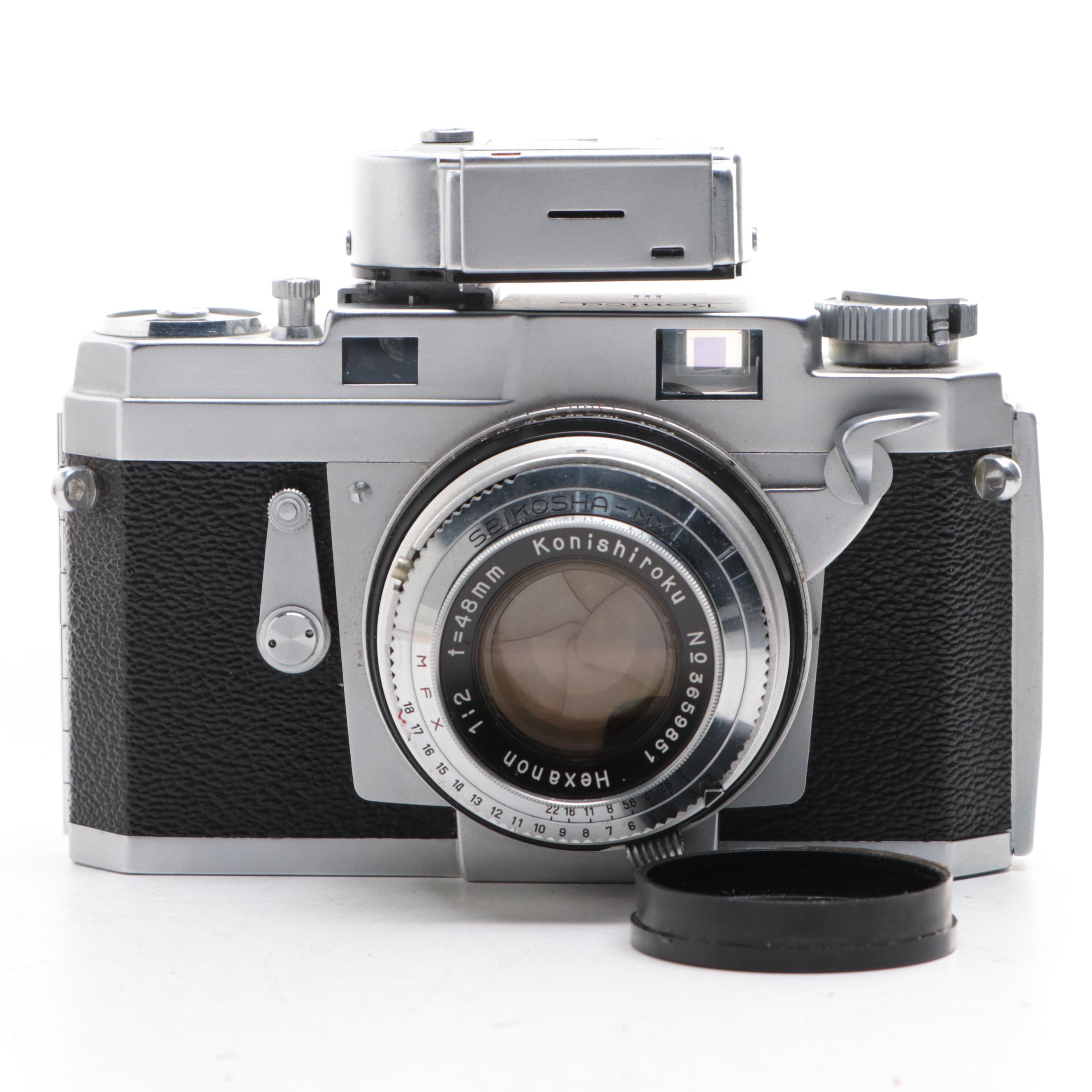 Konica Autoreflex T and Model III 35 mm Cameras, Mid to Late 20th Century