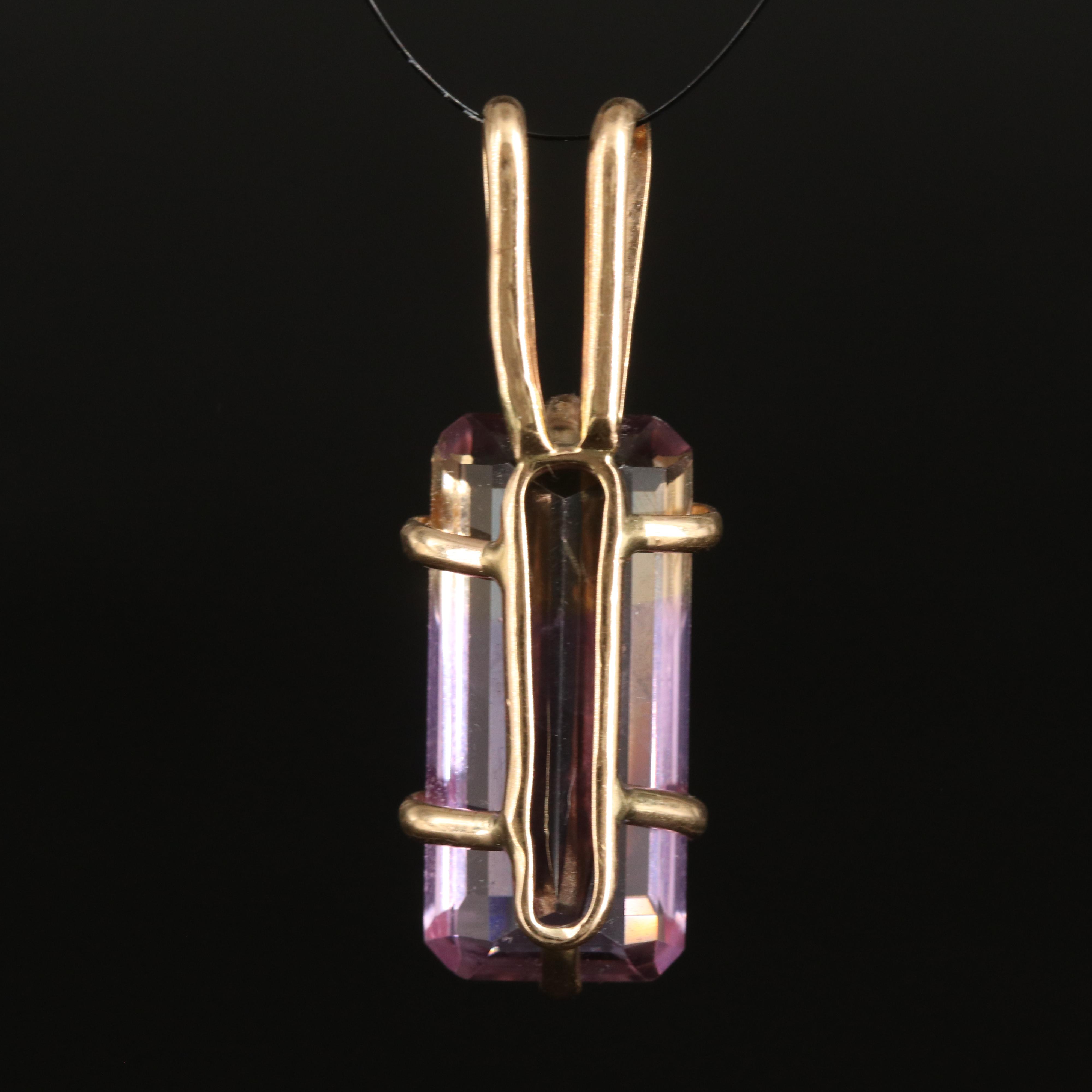 14K 11.20 CT Ametrine Pendant
