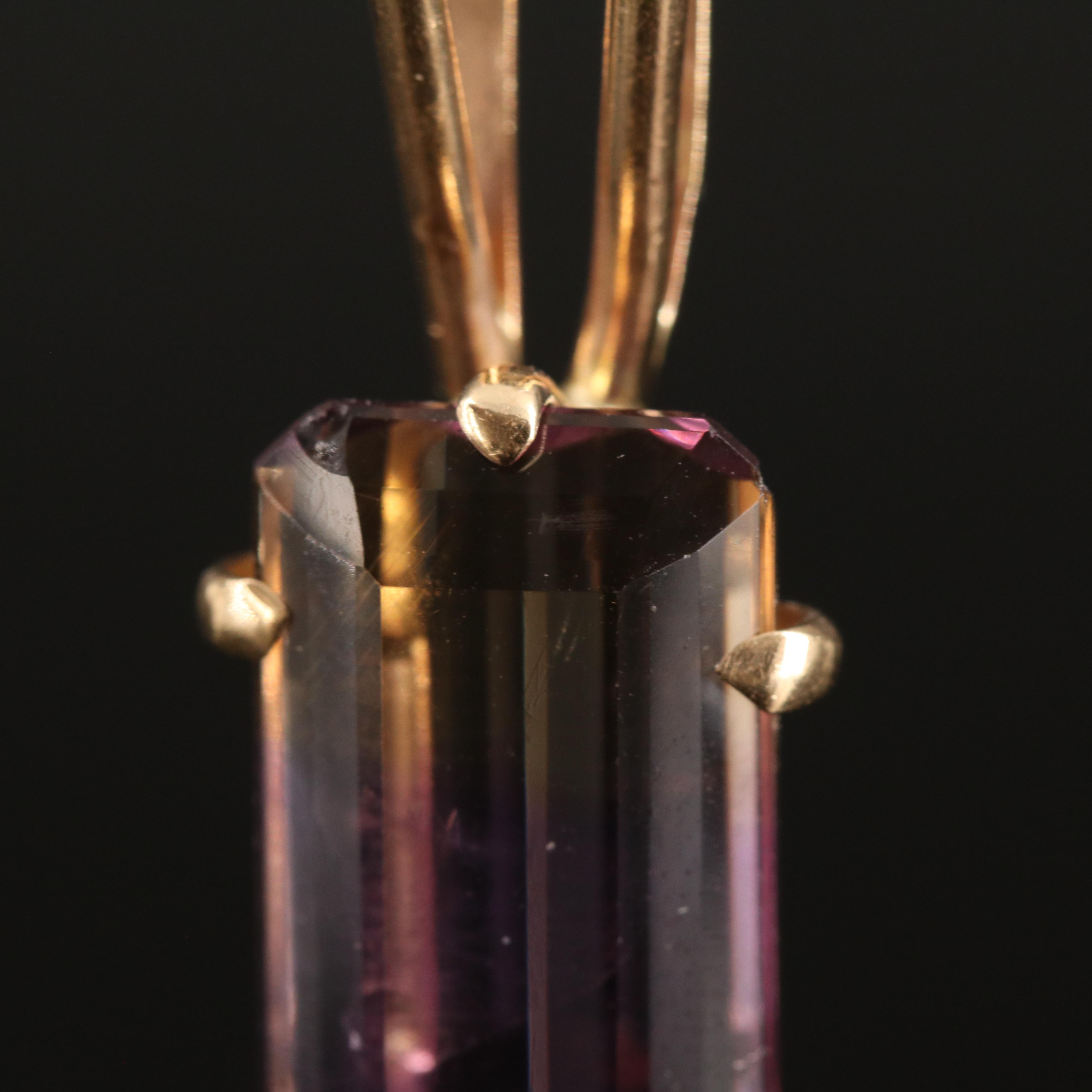 14K 11.20 CT Ametrine Pendant