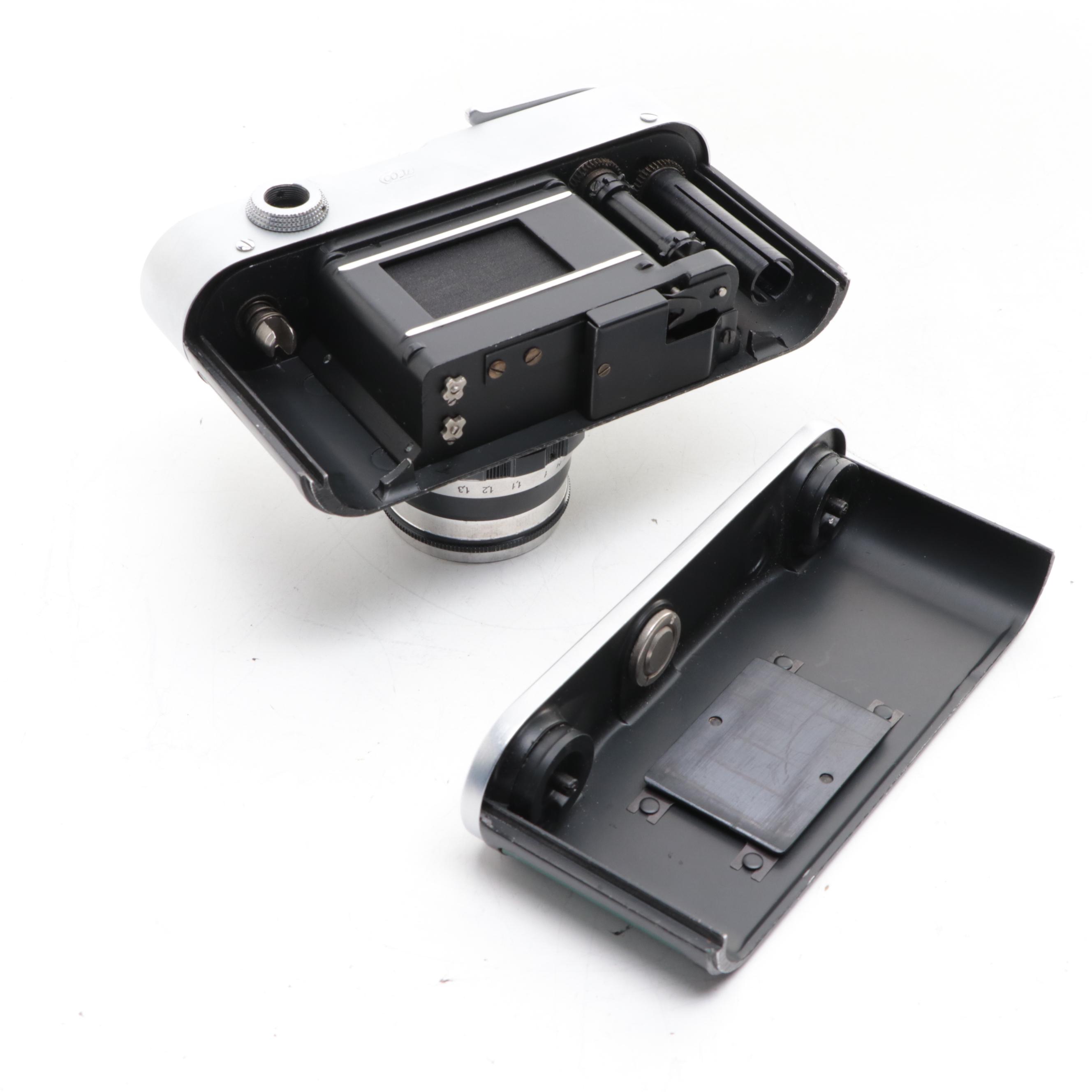 FED Model 3 35 mm Rangefinder Camera with Leather Case, Mid-20th Century