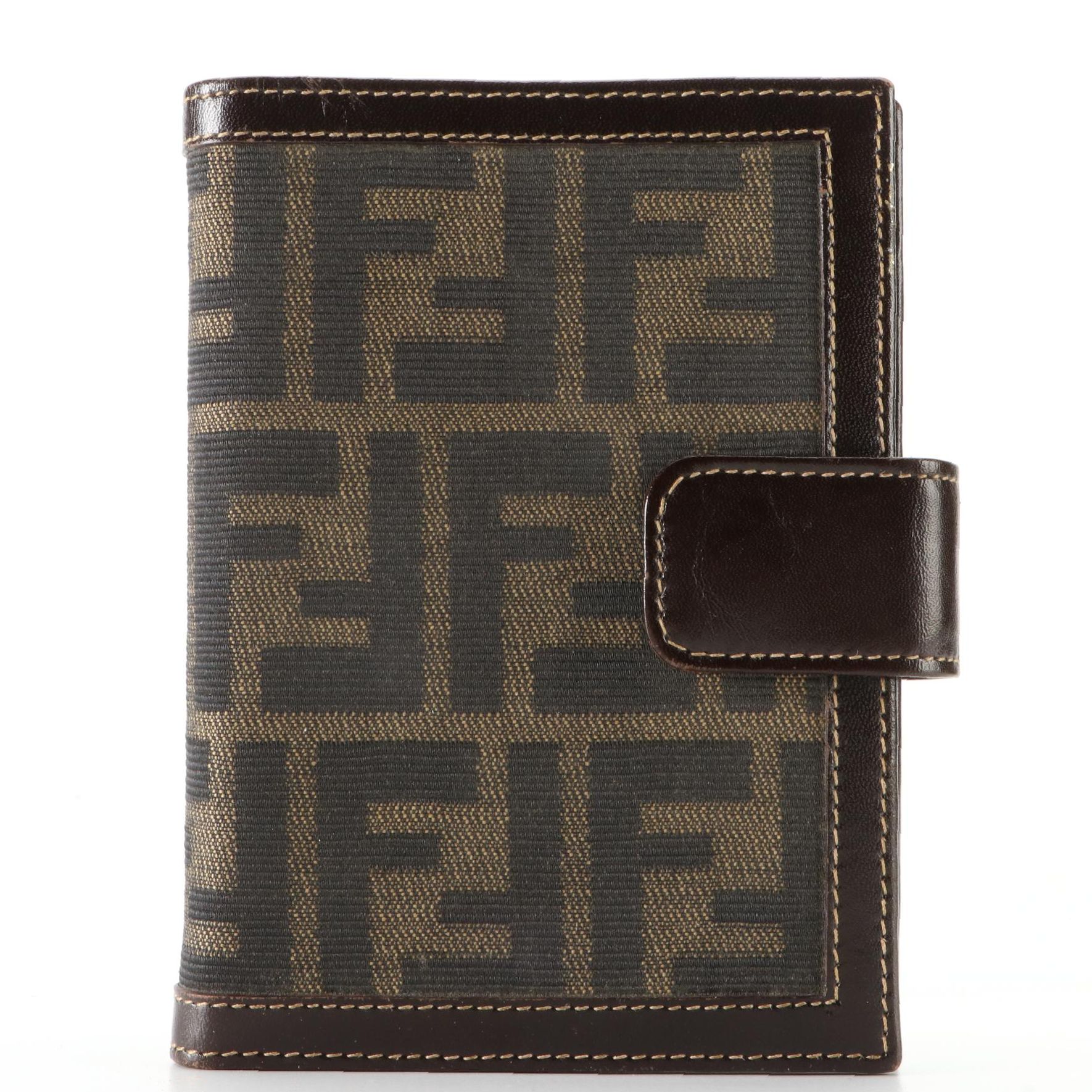 Fendi Zucca Canvas and Leather Agenda Cover