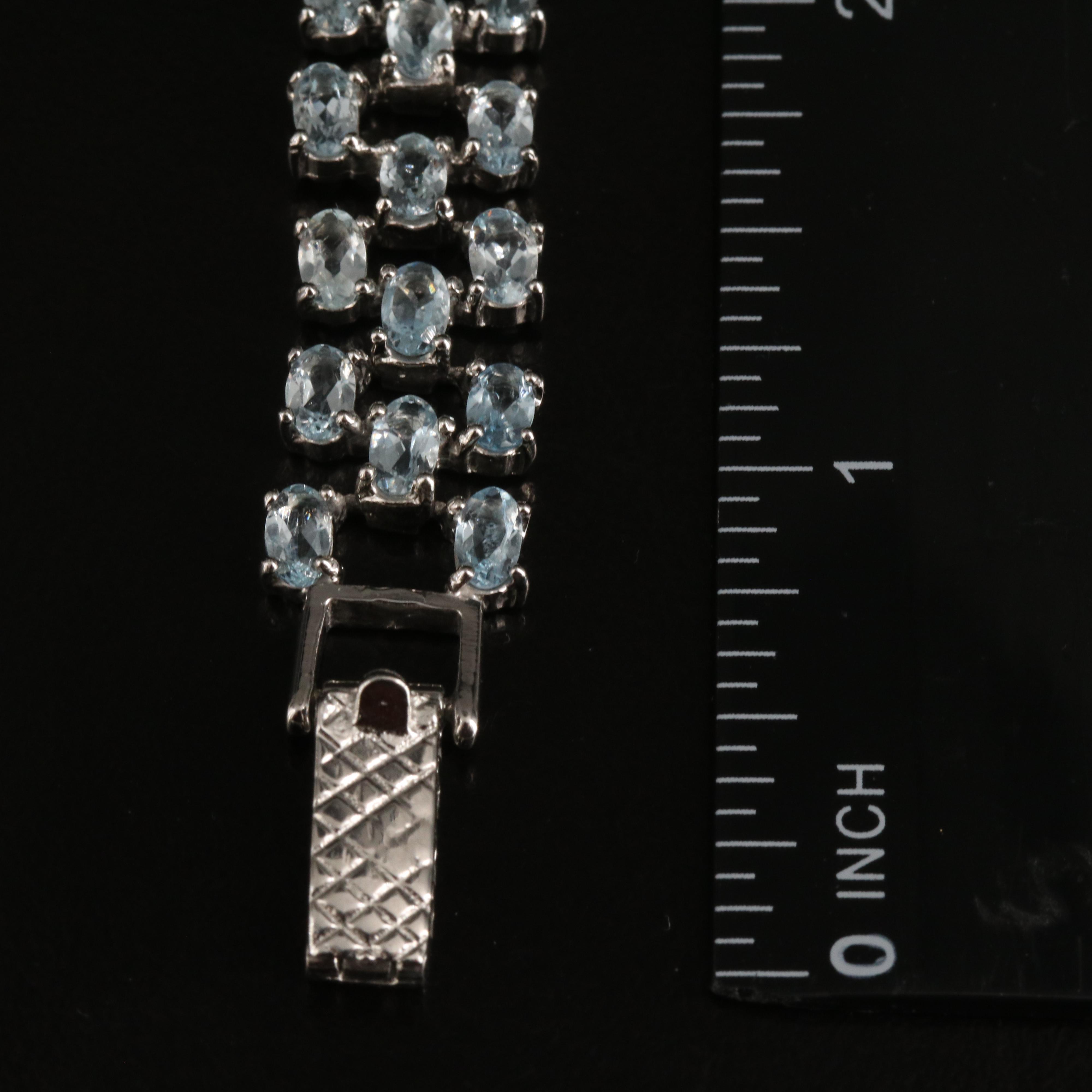 Sterling Aquamarine Bracelet