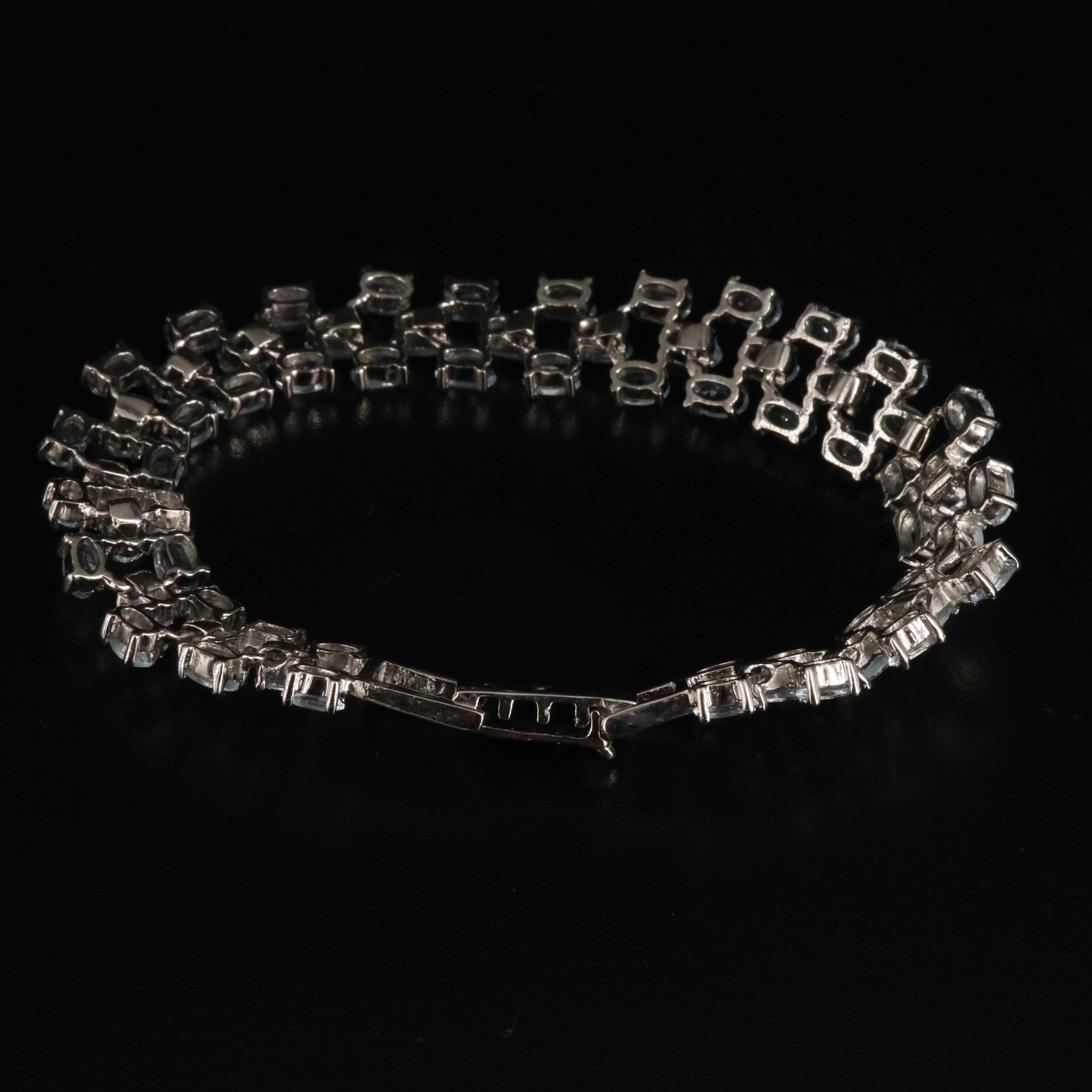 Sterling Aquamarine Bracelet