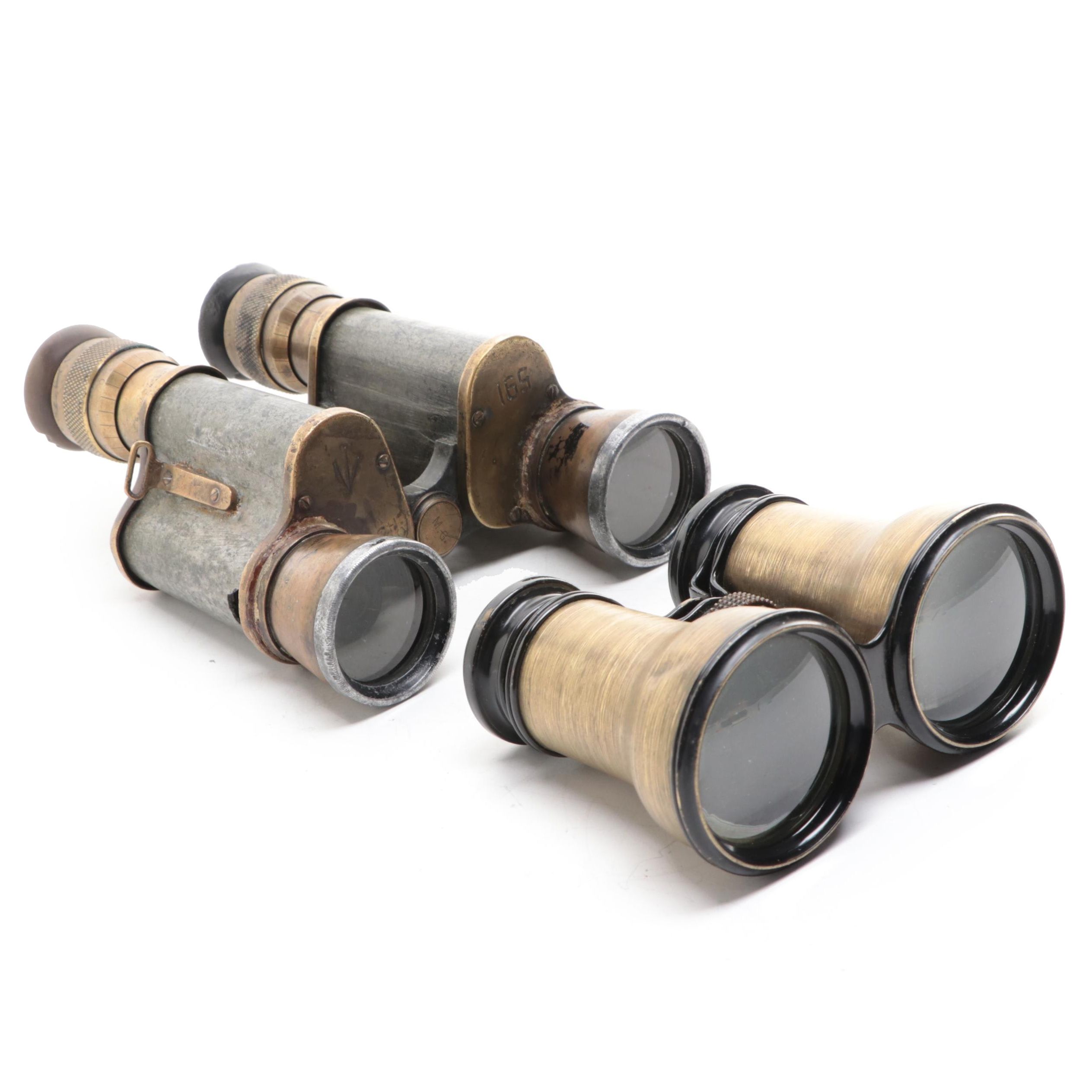 Jules, Huet & Cie and More French Military Binoculars, Early to Mid-20th Century