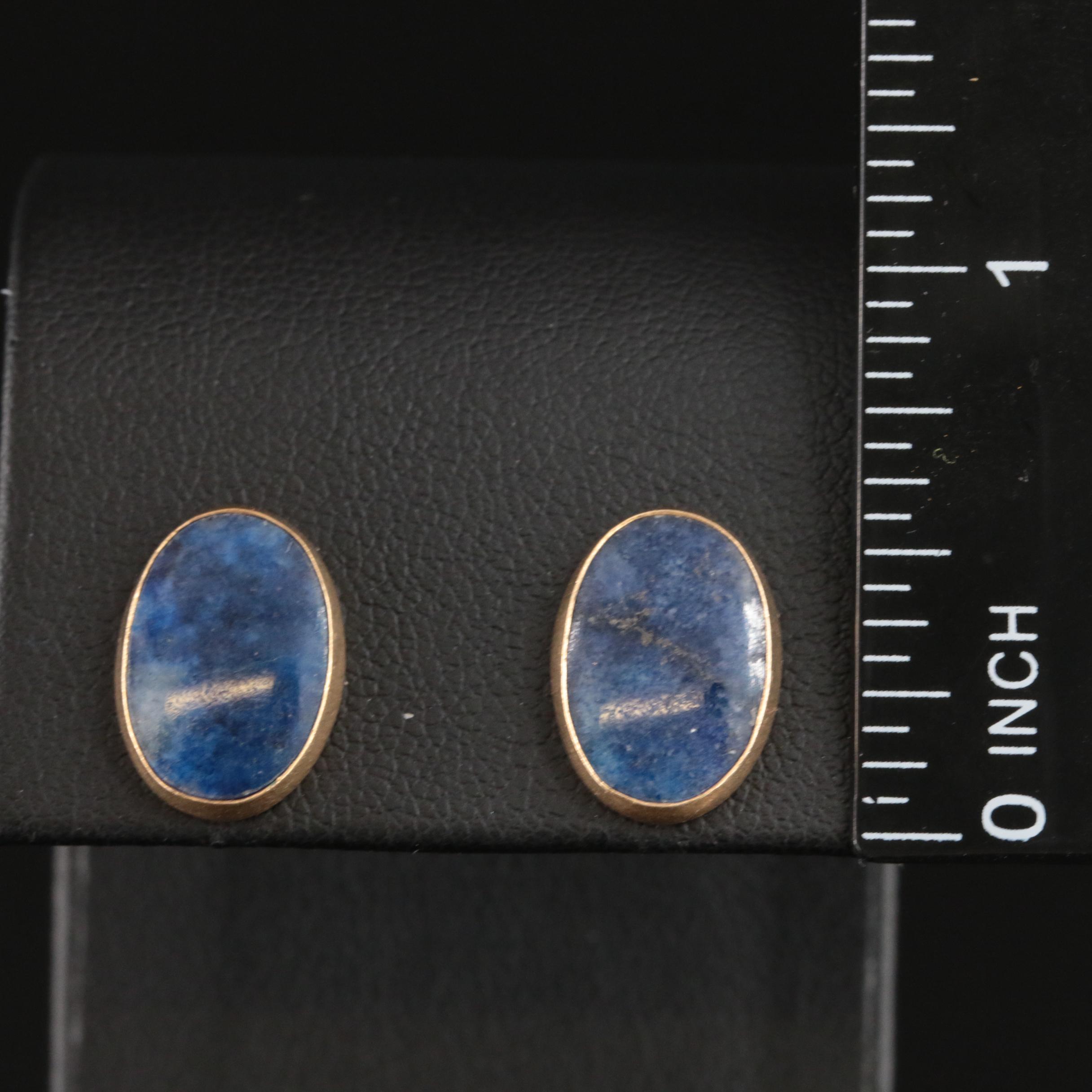 14K Lapis Lazuli Earrings