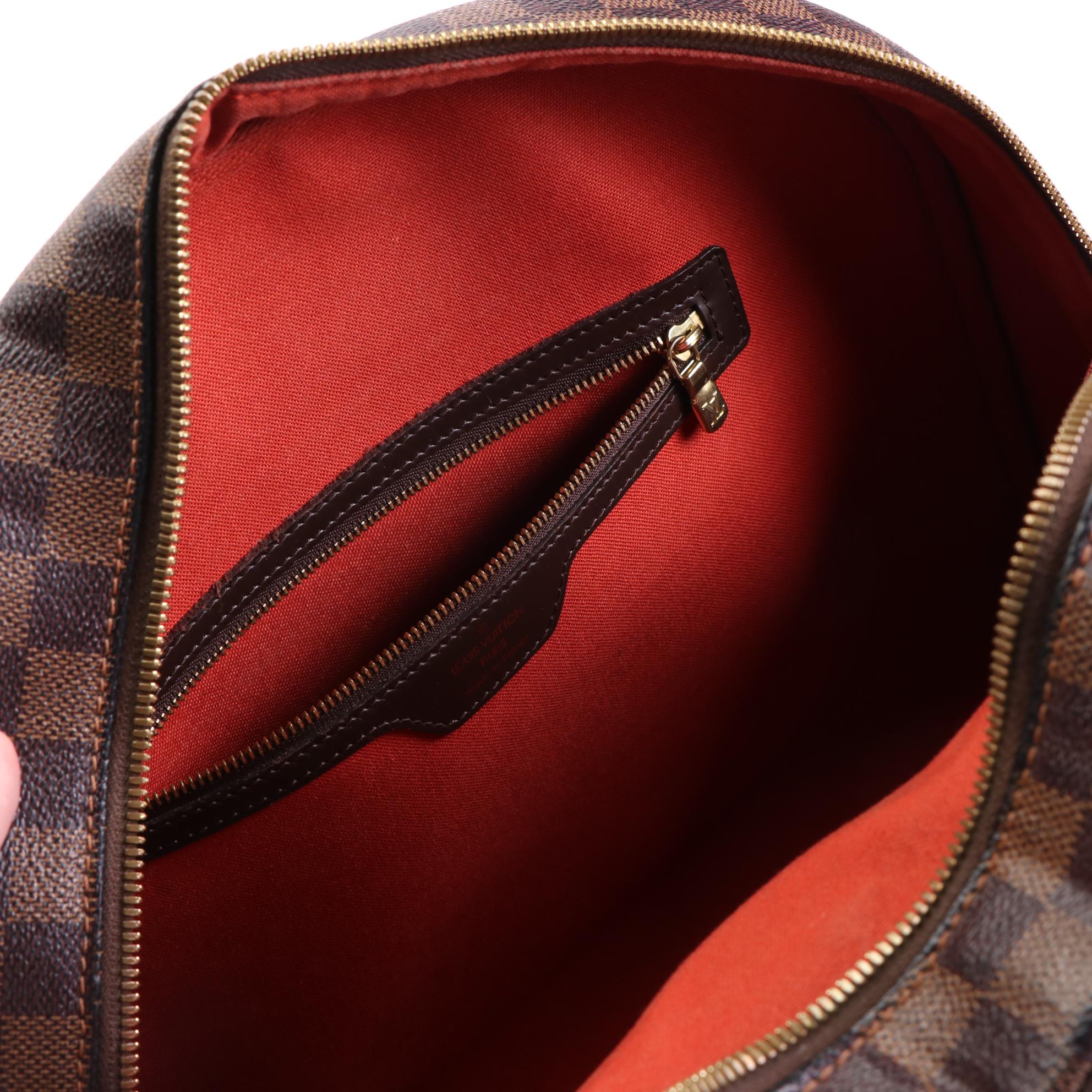 Louis Vuitton Nolita Handbag in Damier Ebene Canvas and leather