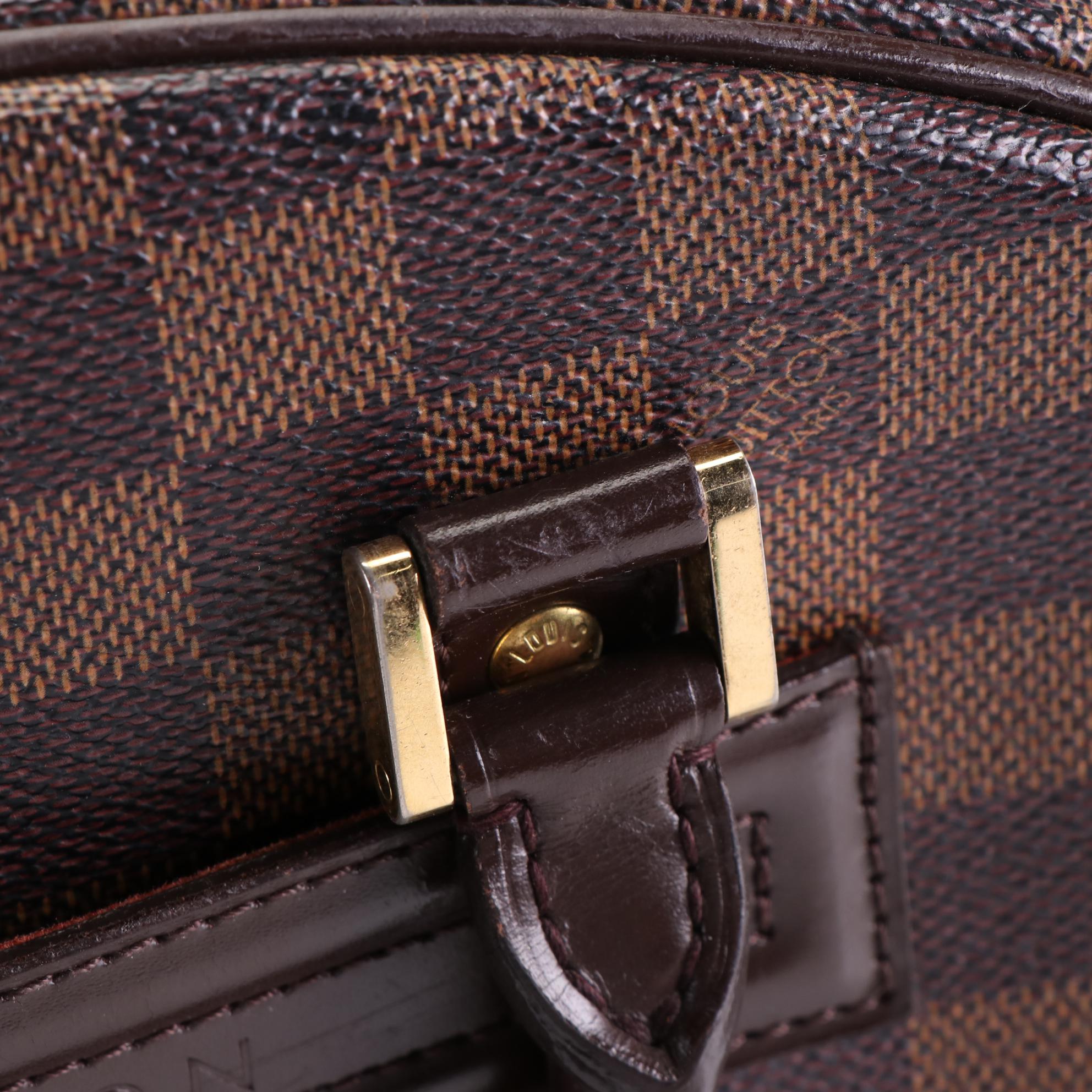 Louis Vuitton Nolita Handbag in Damier Ebene Canvas and leather