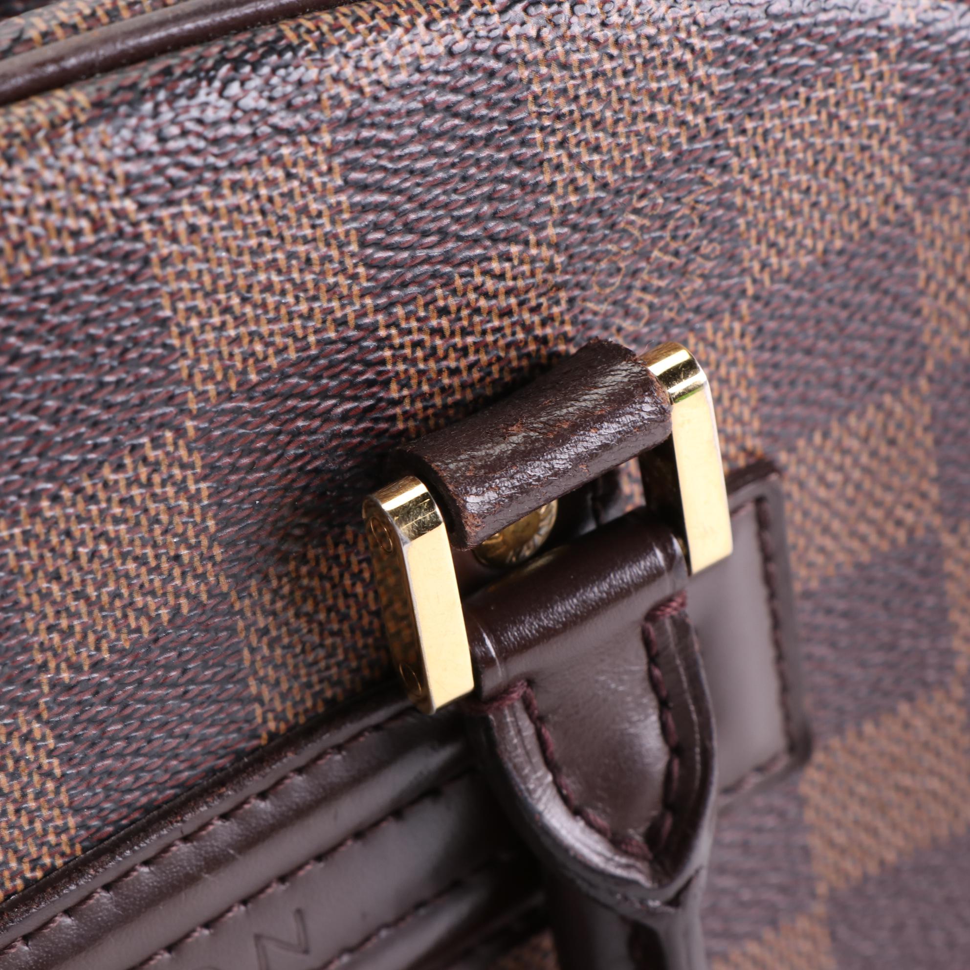 Louis Vuitton Nolita Handbag in Damier Ebene Canvas and leather