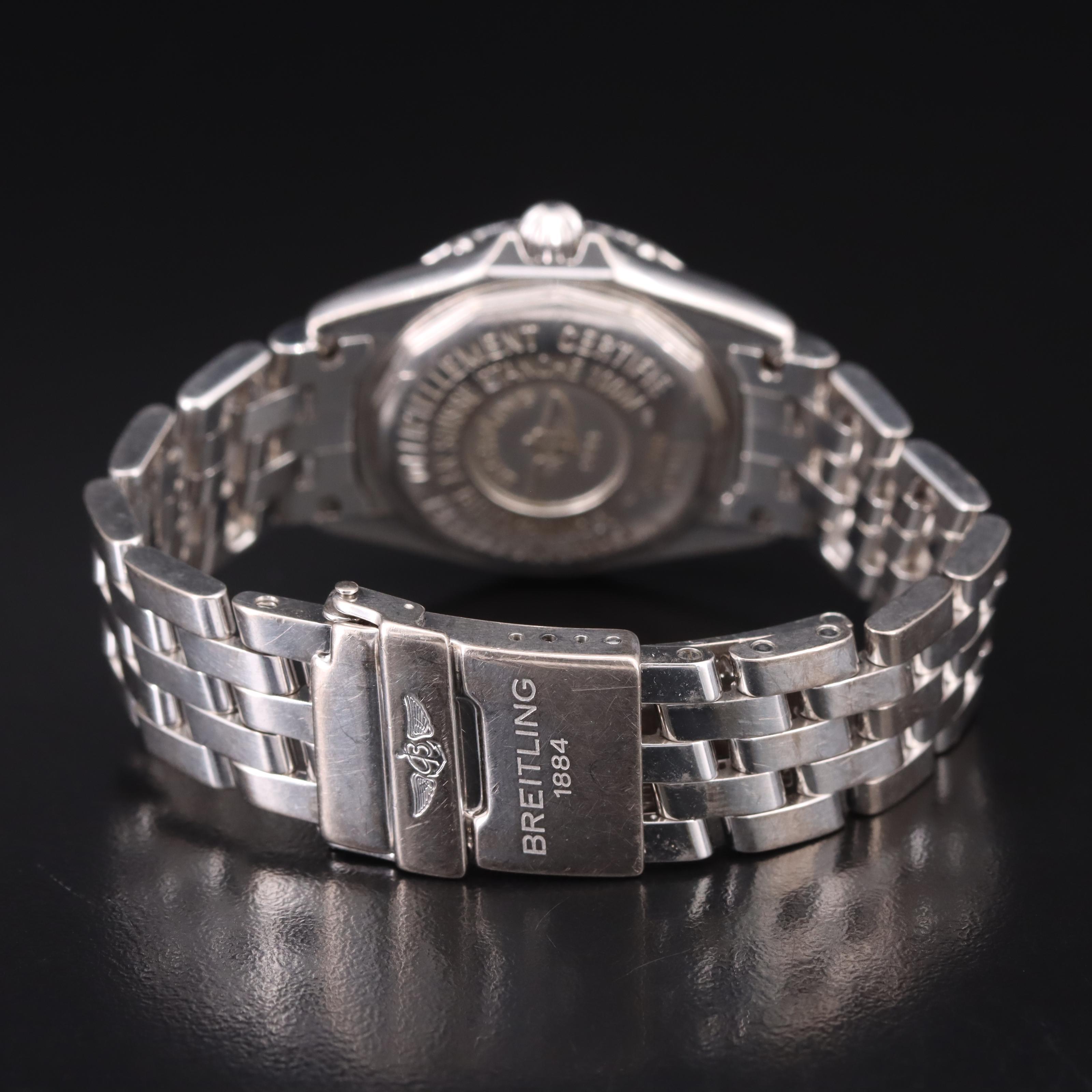 18k Breitling Callistino Mother-of-Pearl and Diamond Watch