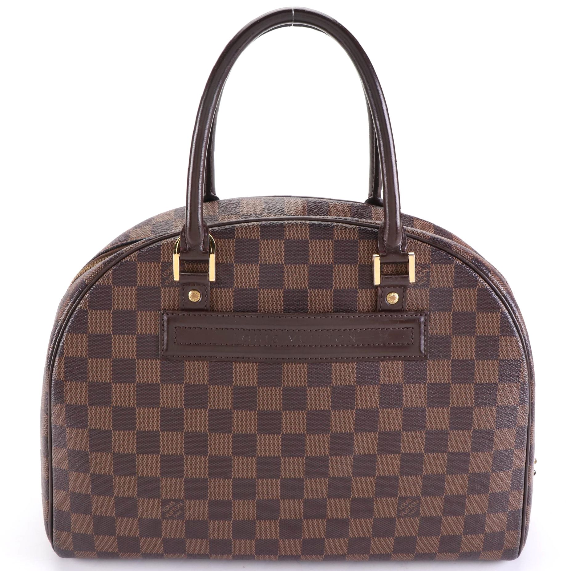 Louis Vuitton Nolita Handbag in Damier Ebene Canvas and leather