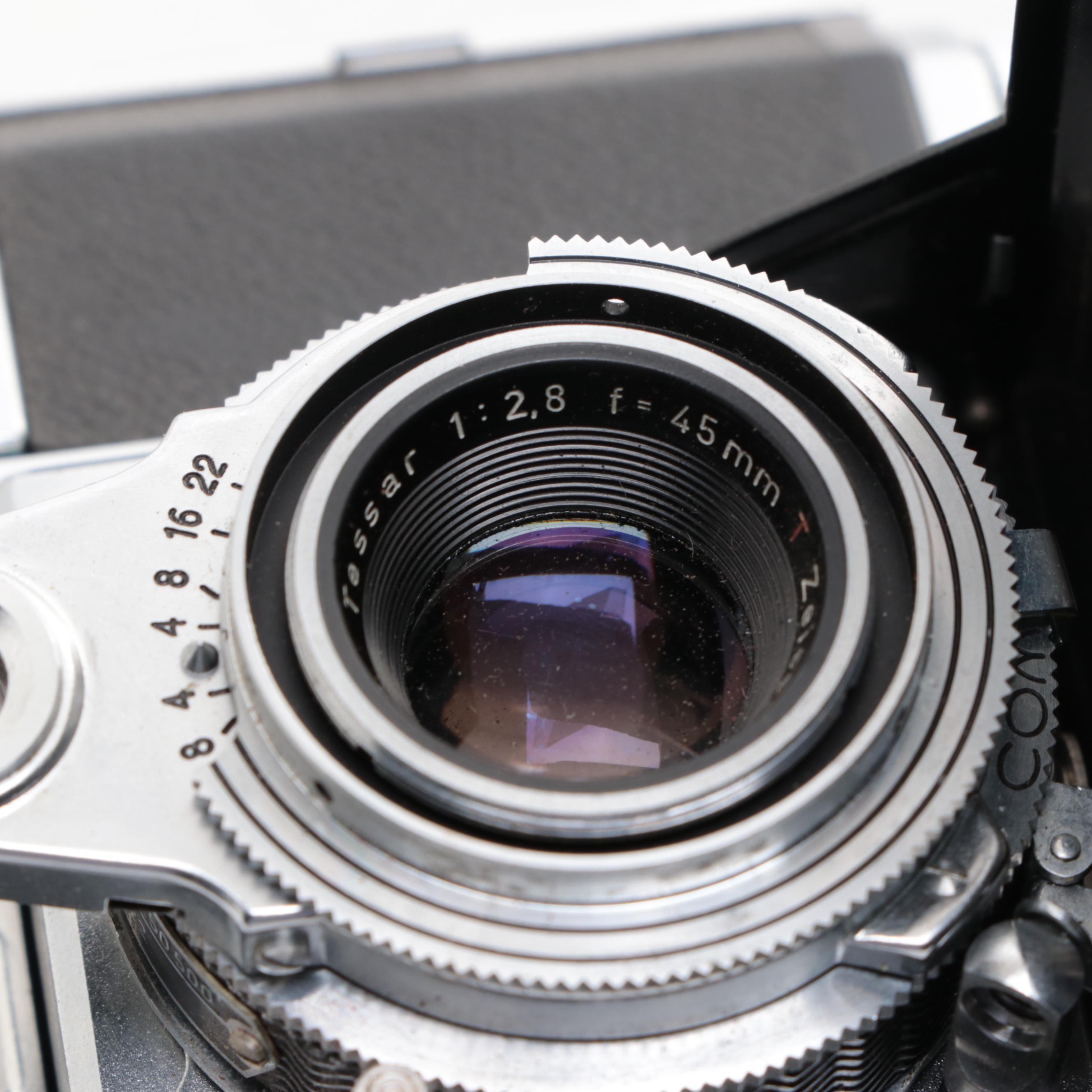 Zeiss Contessa and Contina Folding Rangefinder Cameras, Mid-20th Century