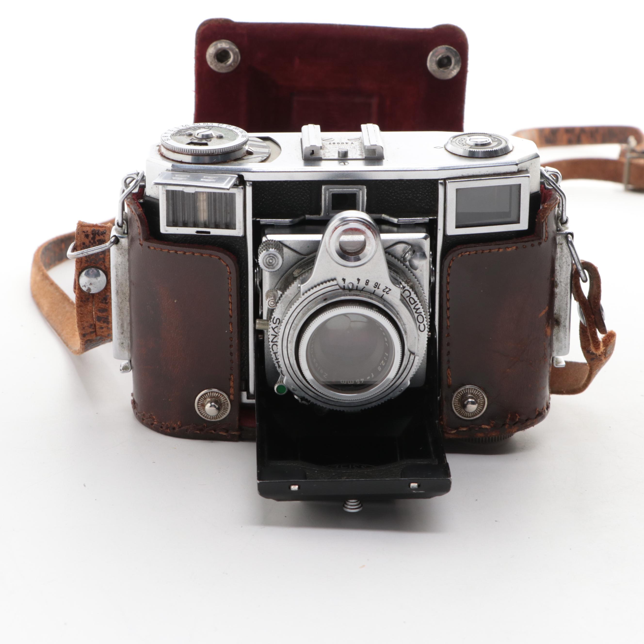 Zeiss Contessa and Contina Folding Rangefinder Cameras, Mid-20th Century