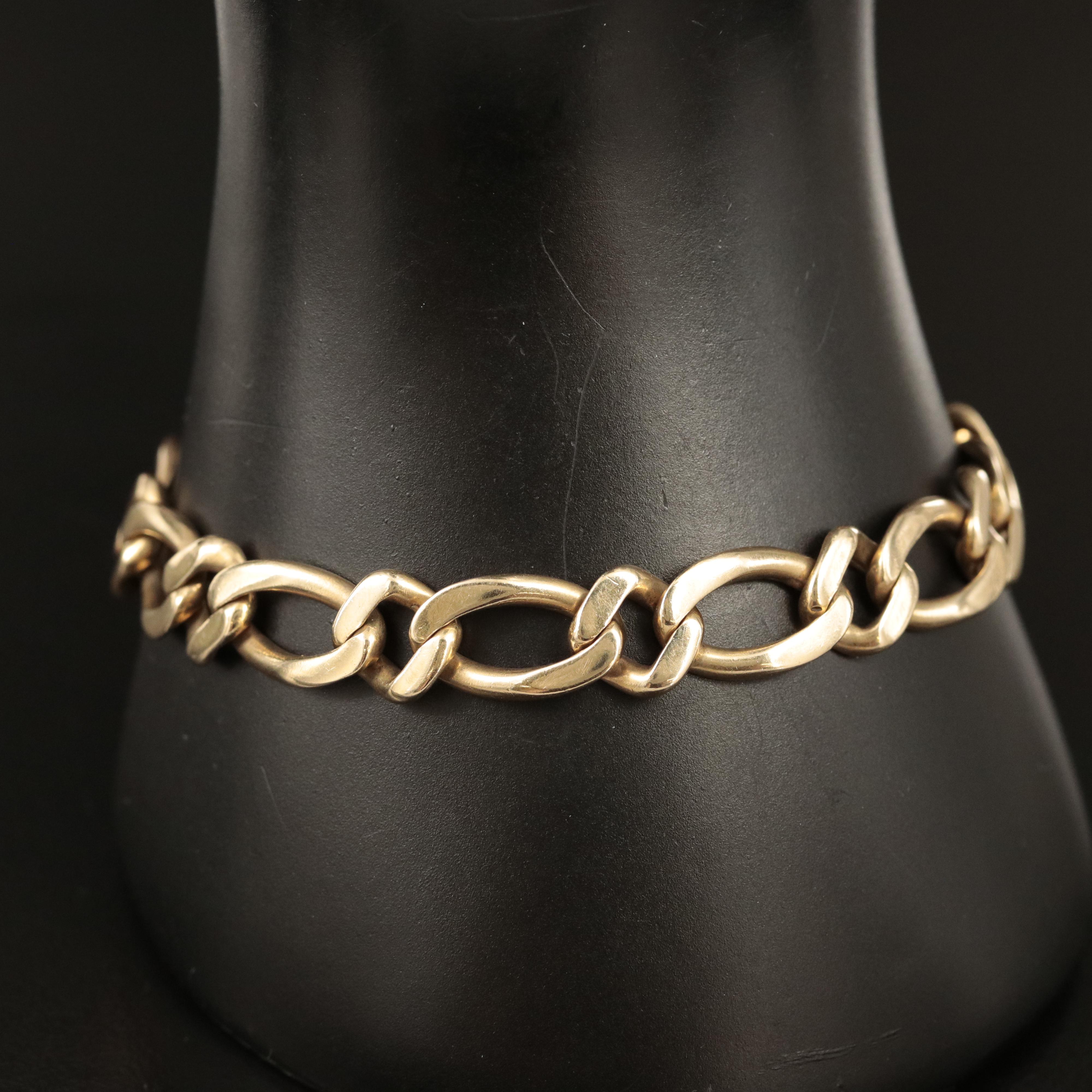 Vintage 14K Curb Chain Bracelet