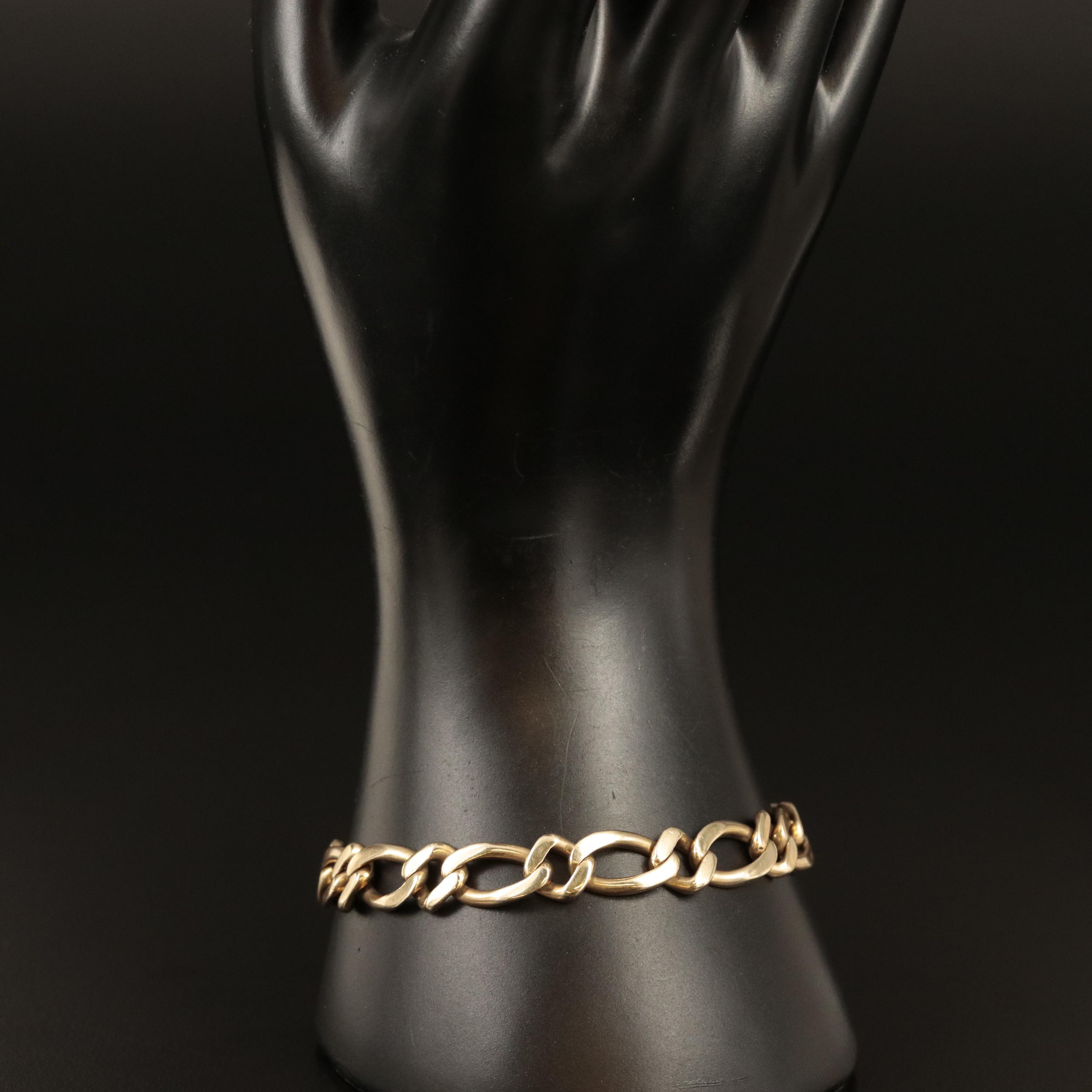 Vintage 14K Curb Chain Bracelet