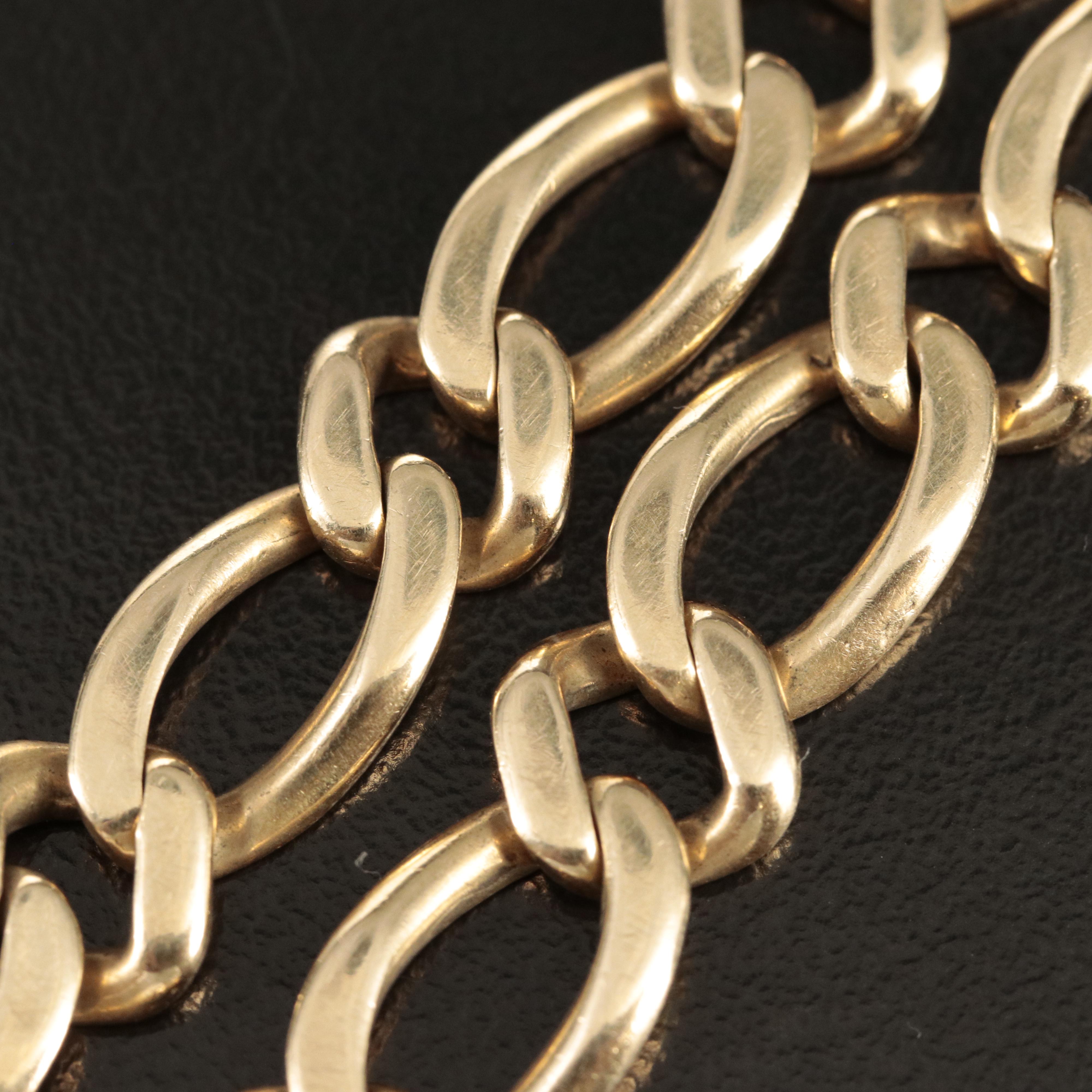 Vintage 14K Curb Chain Bracelet