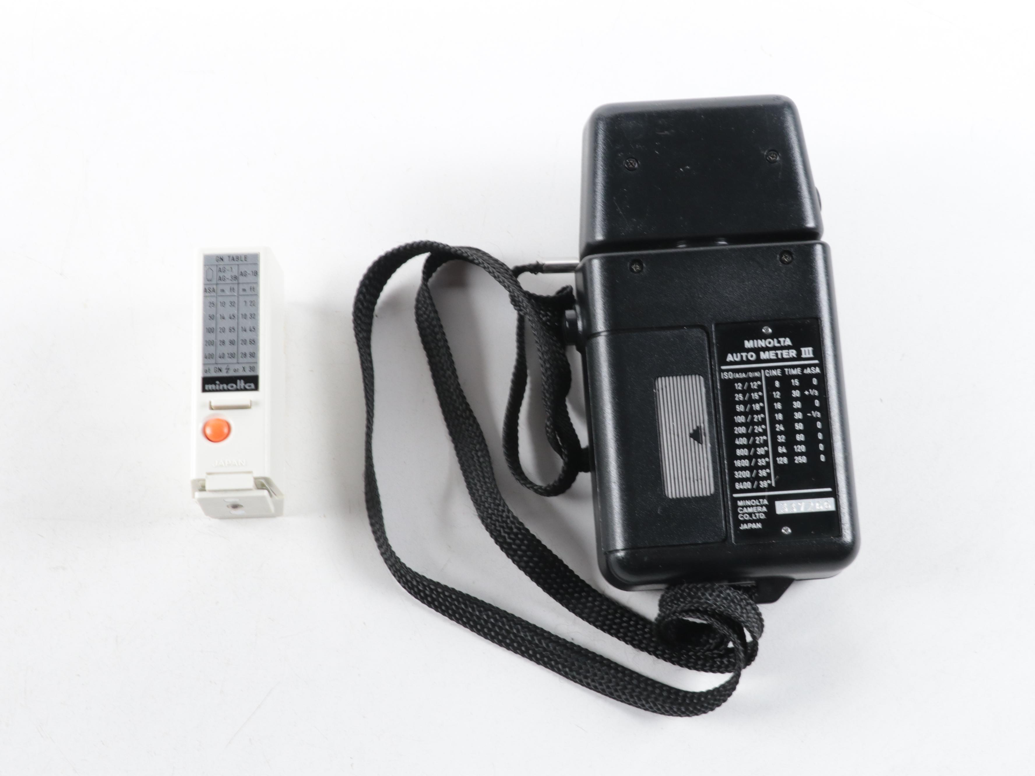 Minolta XE-7 and XD11 SLR Cameras and More Camera Accessories