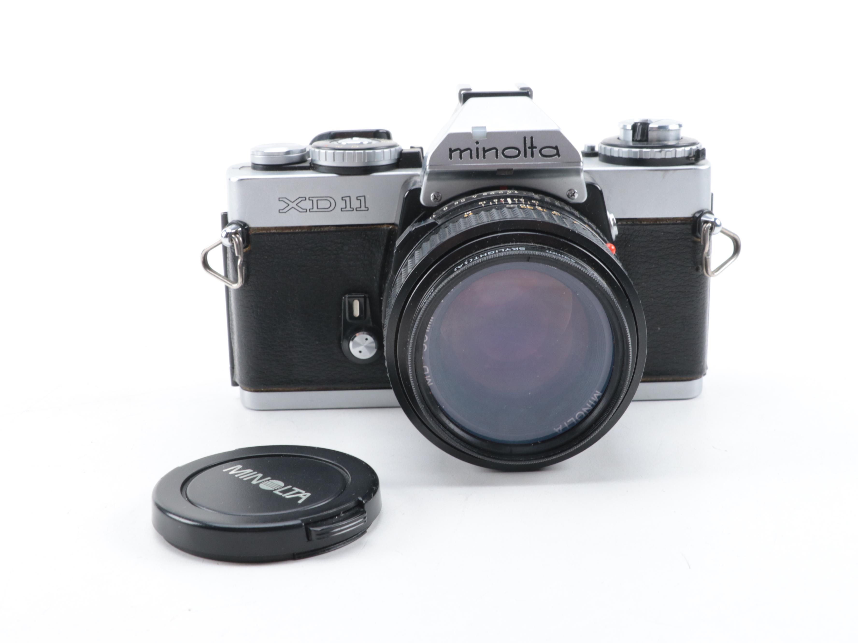 Minolta XE-7 and XD11 SLR Cameras and More Camera Accessories