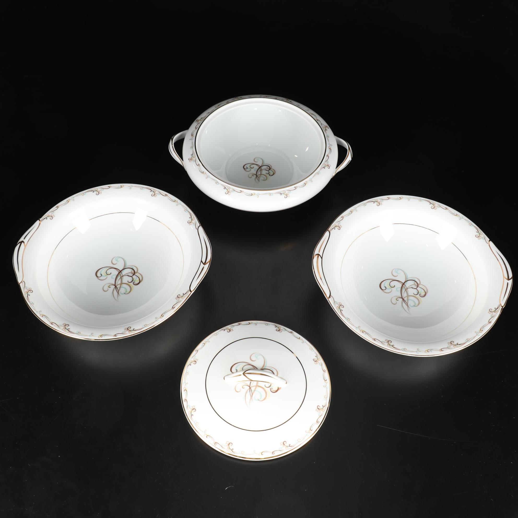 Noritake "Esteem" Porcelain Dinnerware, 1953-1960