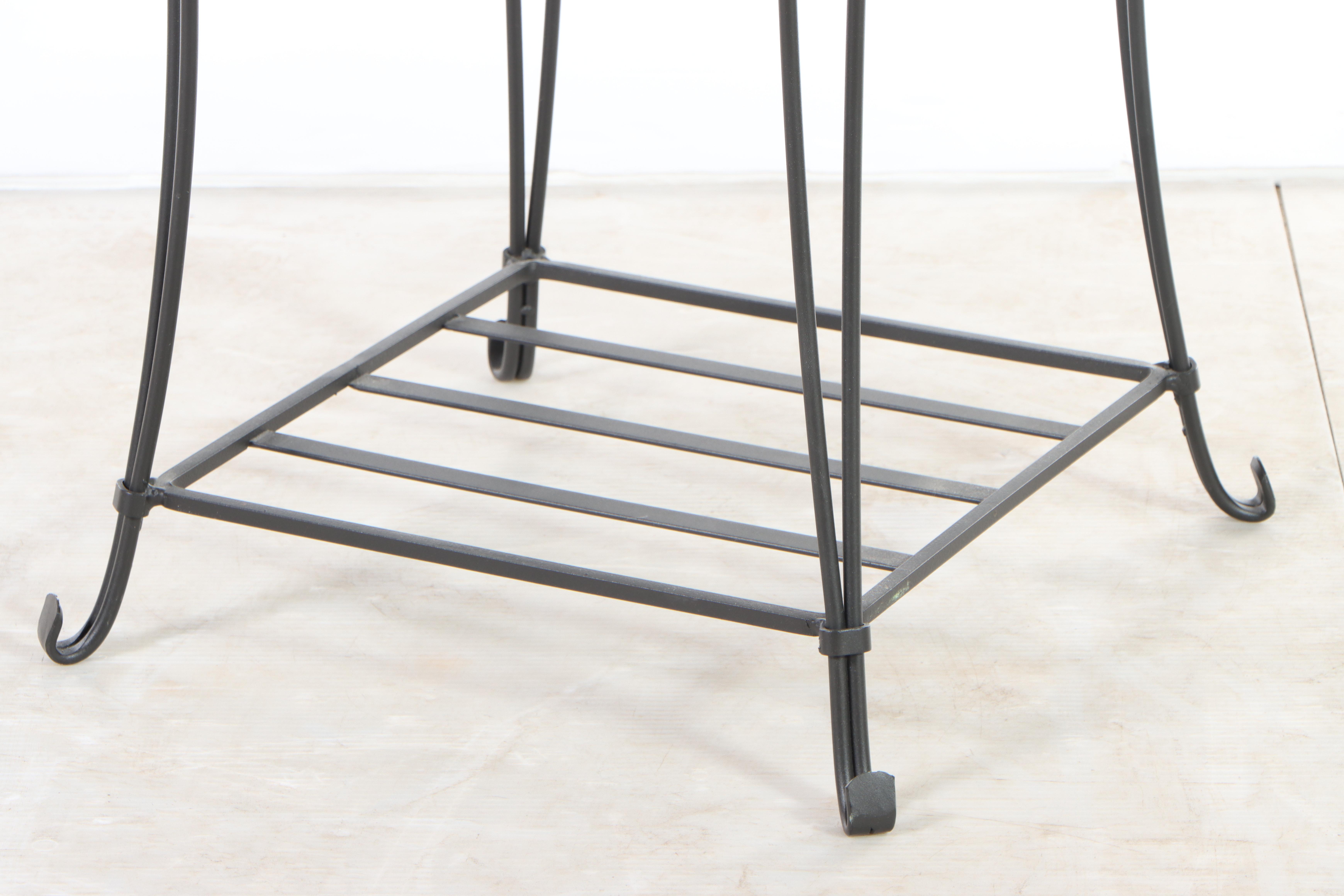 Longaberger "Foundry Collection" Table with "Father's Day" Checkerboard Basket