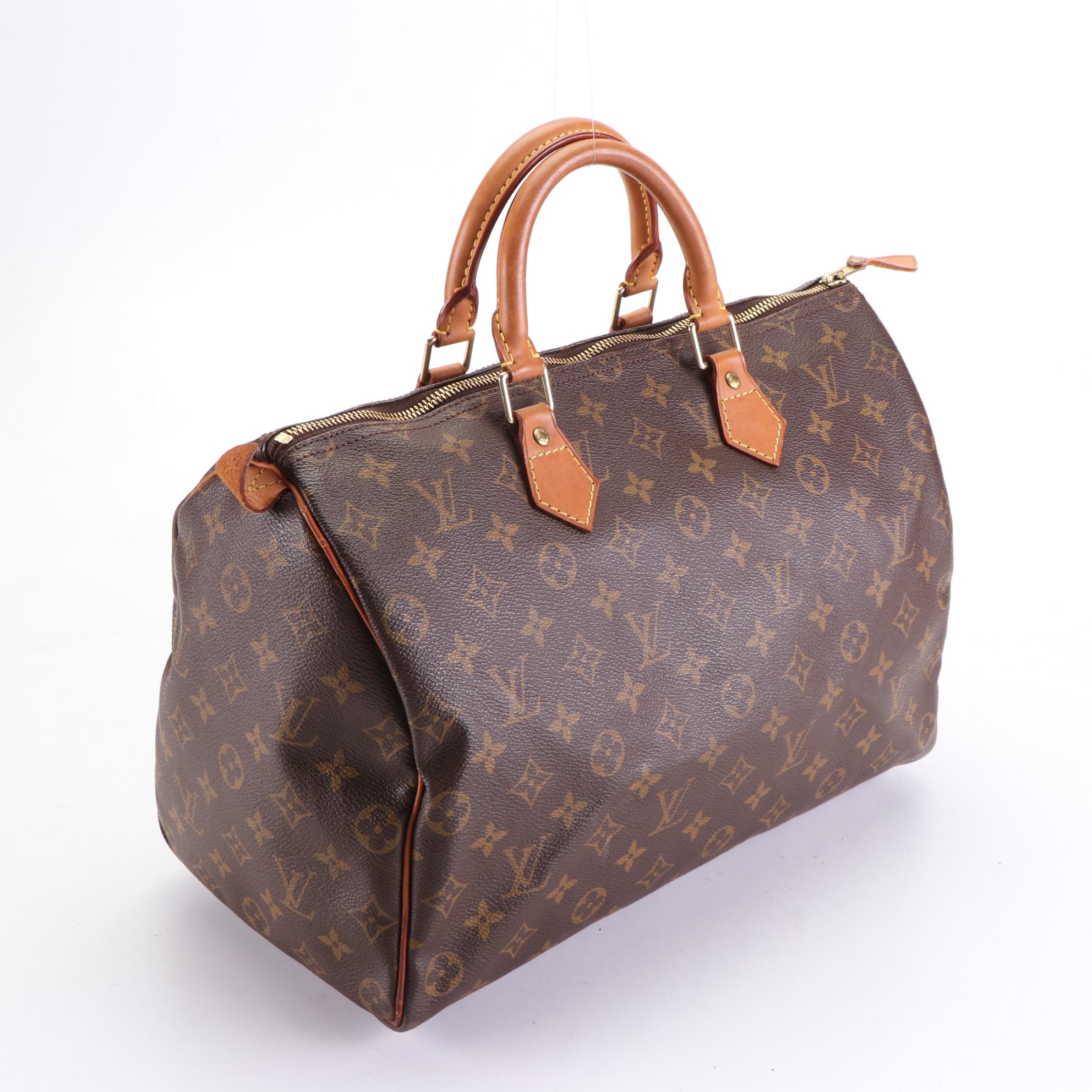 Louis Vuitton Speedy 35 in Monogram Canvas and Vachetta Leather