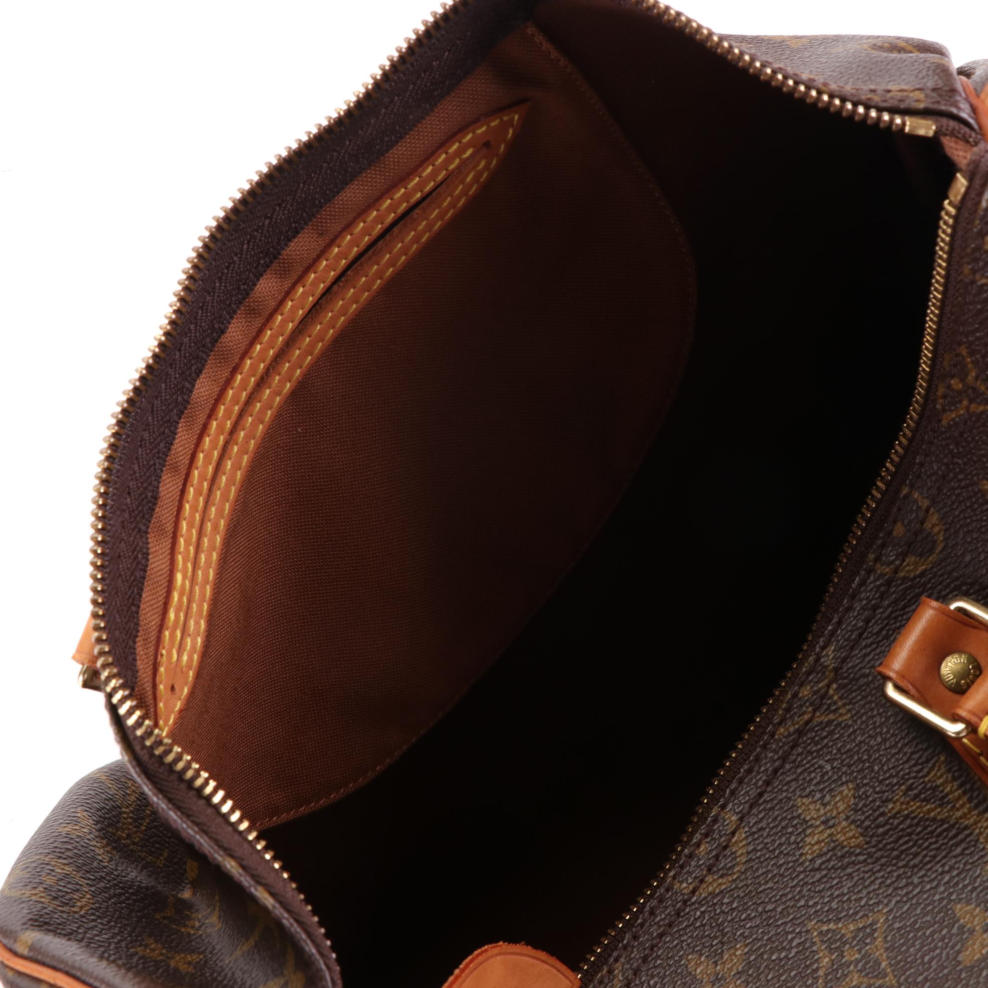 Louis Vuitton Speedy 35 in Monogram Canvas and Vachetta Leather
