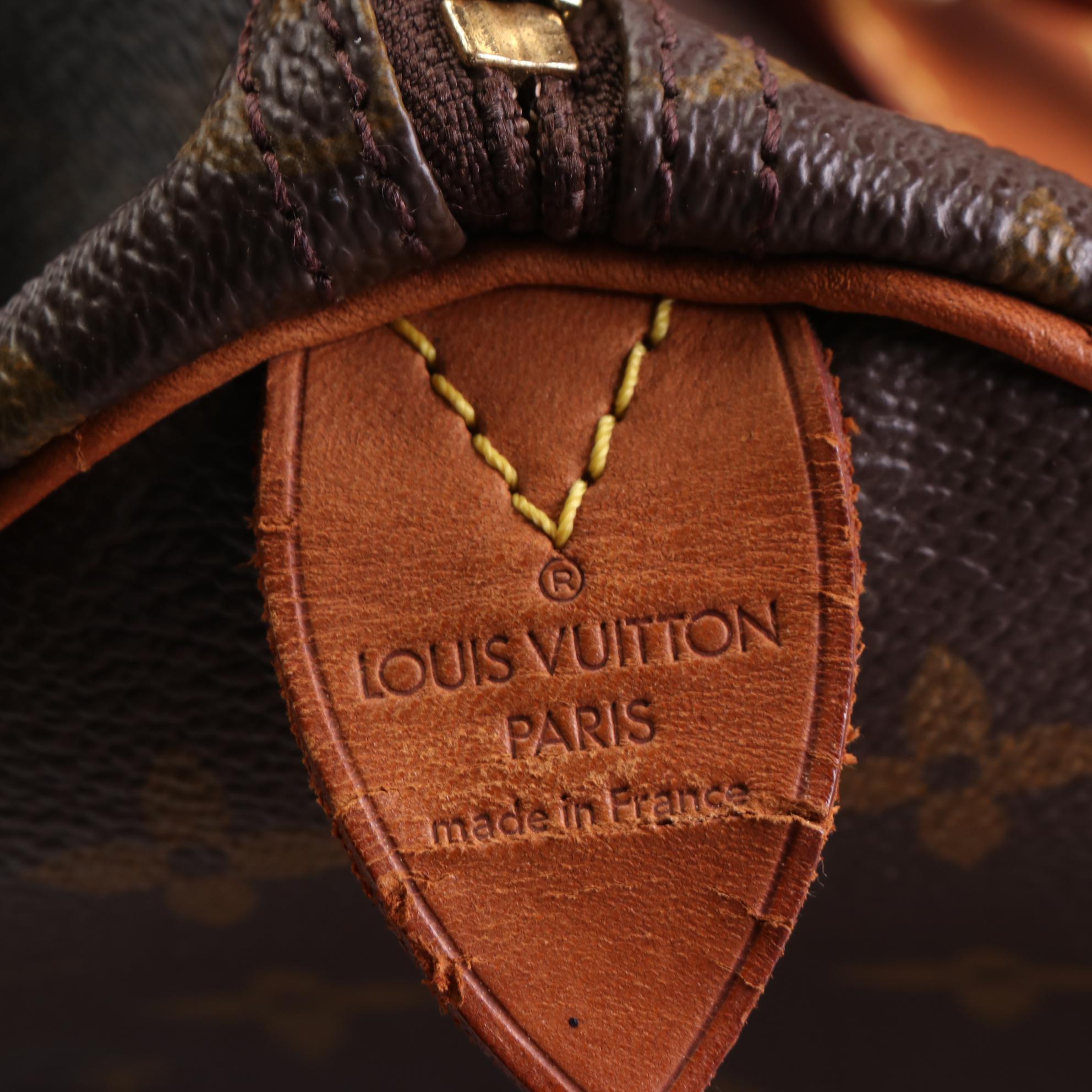 Louis Vuitton Speedy 35 in Monogram Canvas and Vachetta Leather