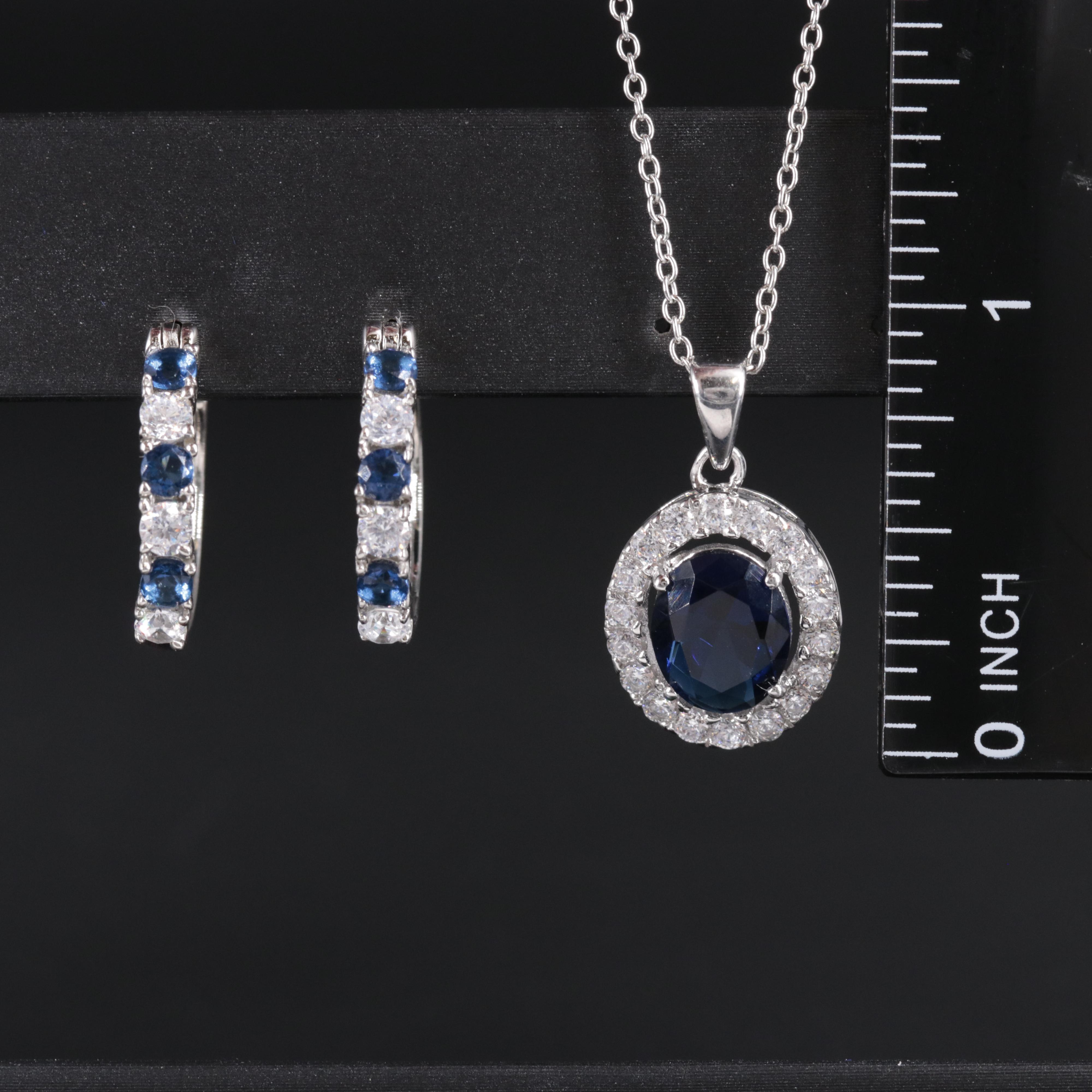 Sterling Silver Sapphire Jewelry Collection