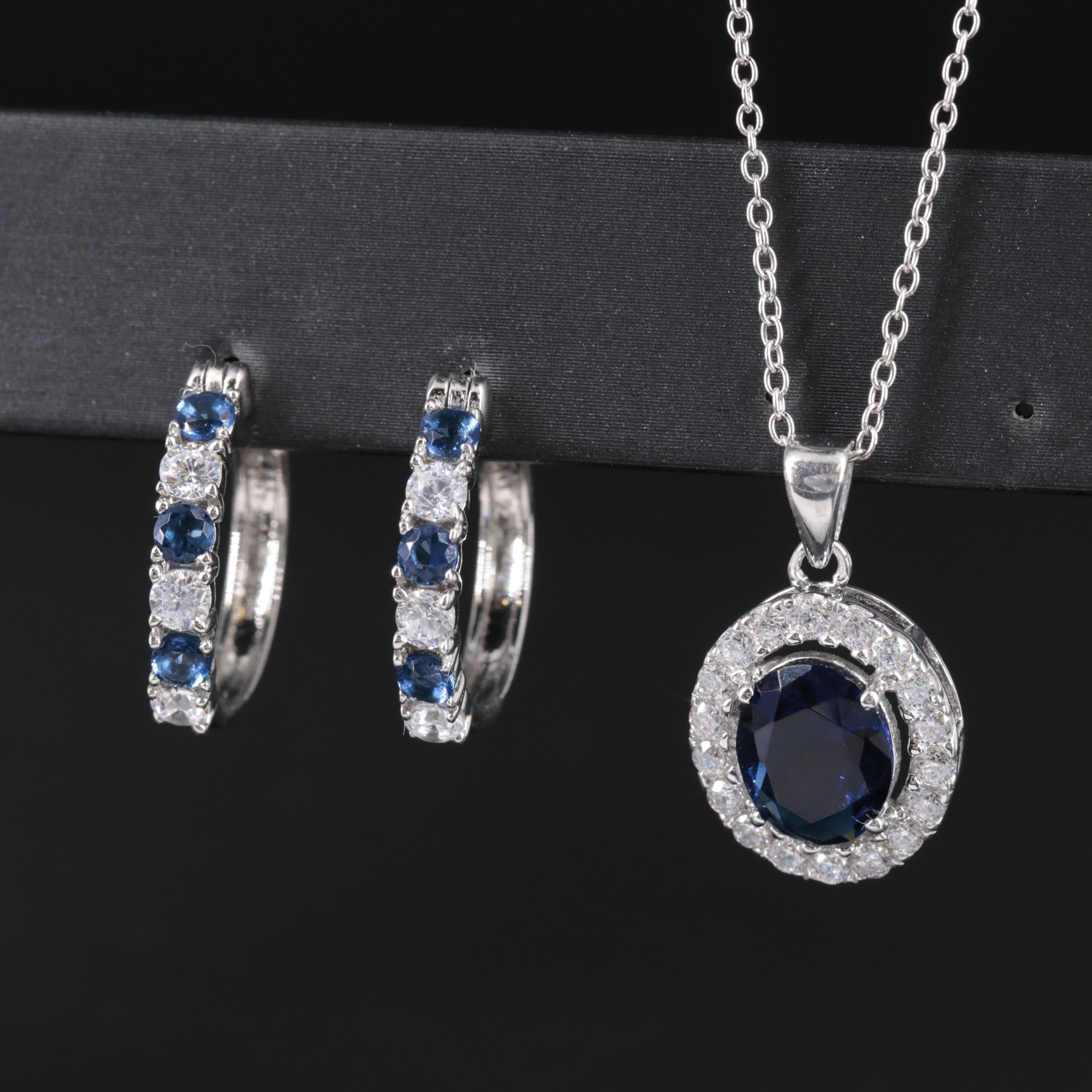 Sterling Silver Sapphire Jewelry Collection