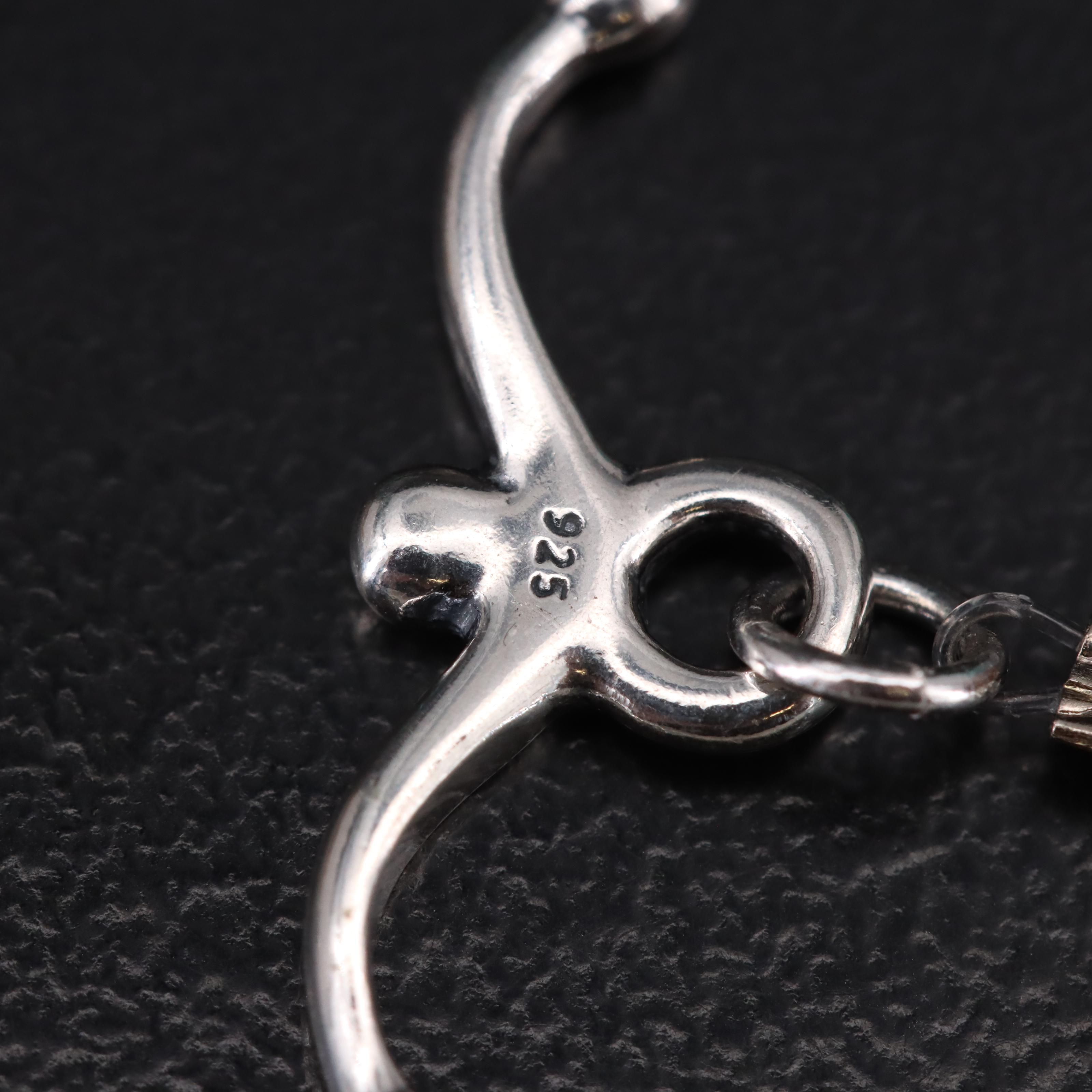 Sterling Graduated Turquoise, Howlite and Shell Beaded Necklace