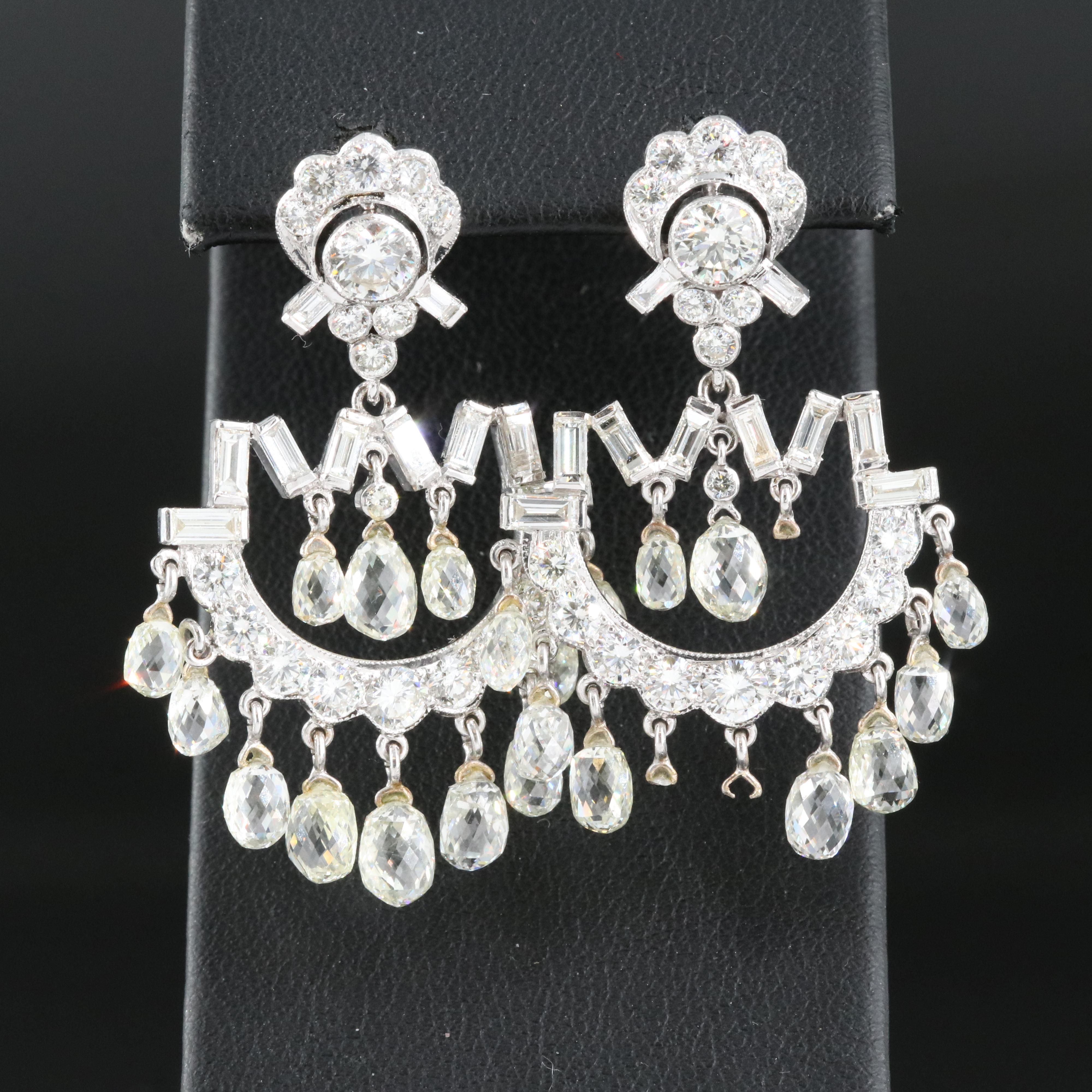 18K 14.41 CTW Diamond Chandelier Earrings