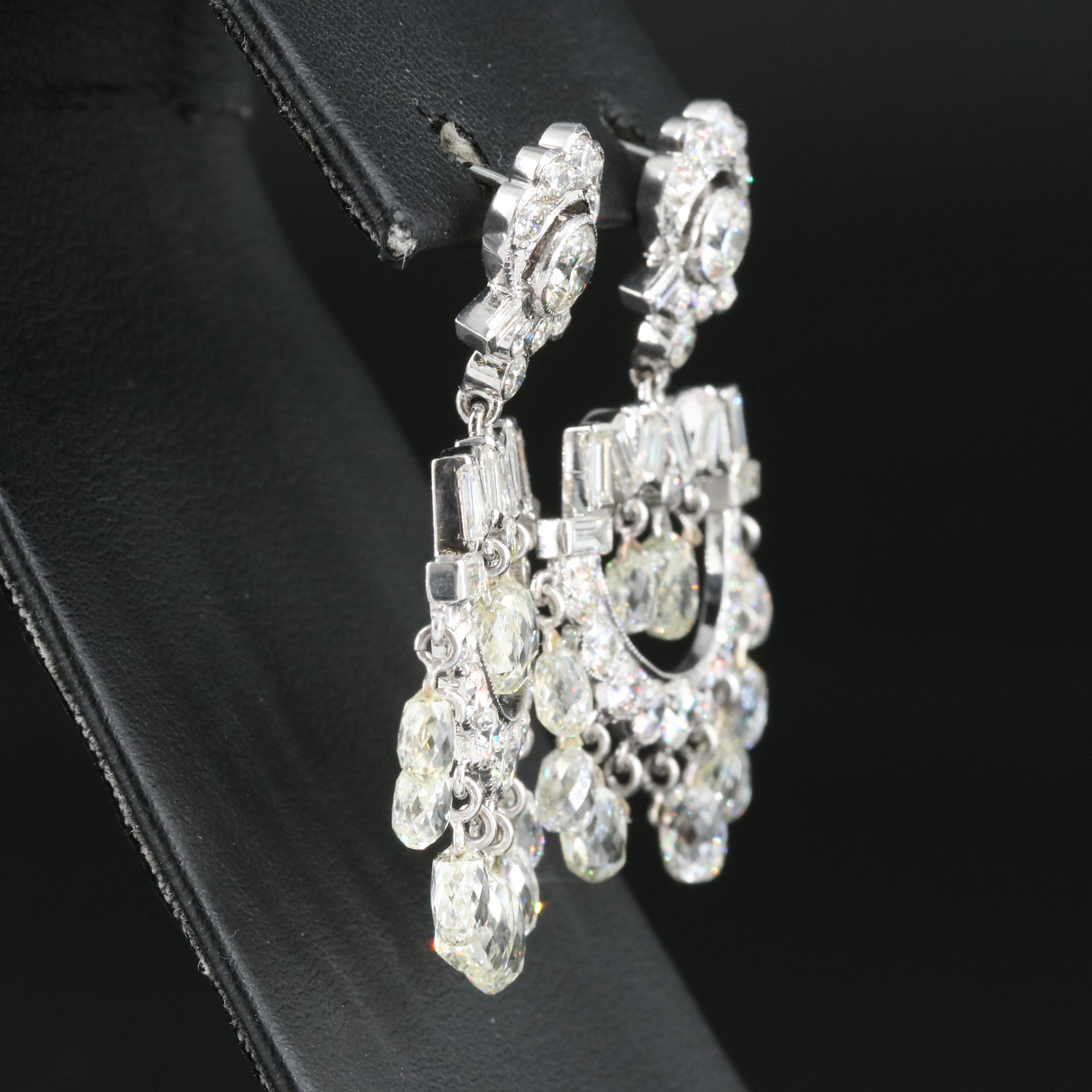 18K 14.41 CTW Diamond Chandelier Earrings