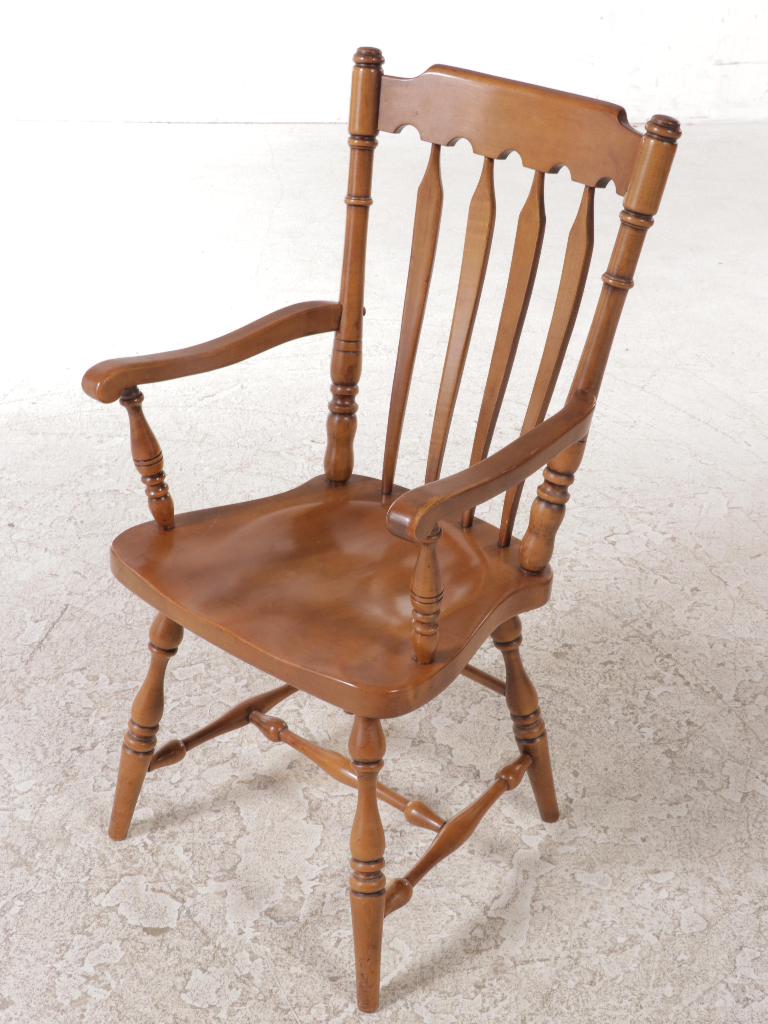 Seven-Piece Colonial Style Maple Dining Set, Incl. Pennsylvania House