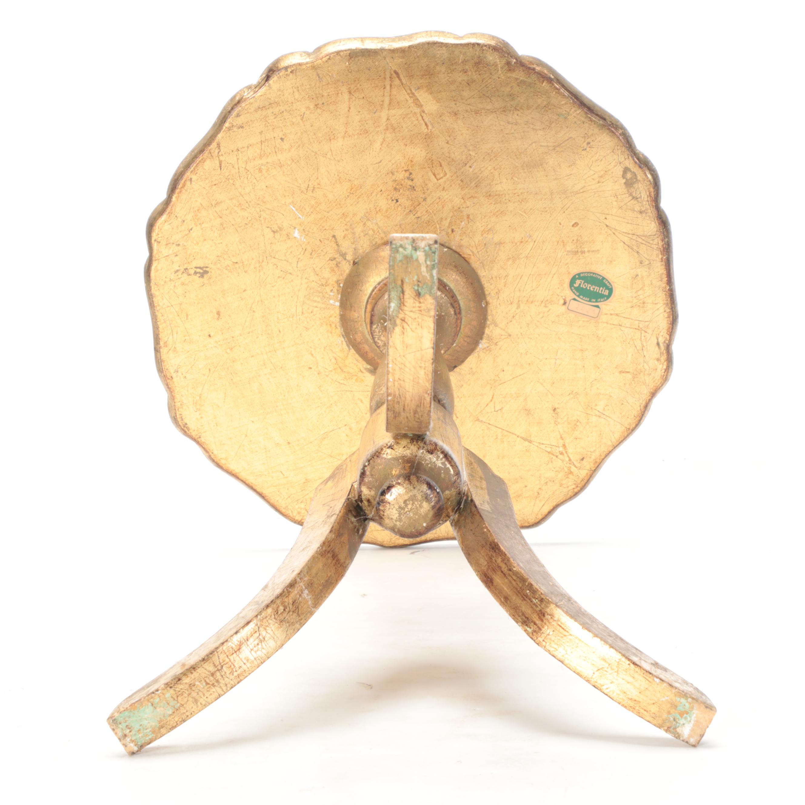 Florentia Italian Paint and Gilt-Decorated Side Table