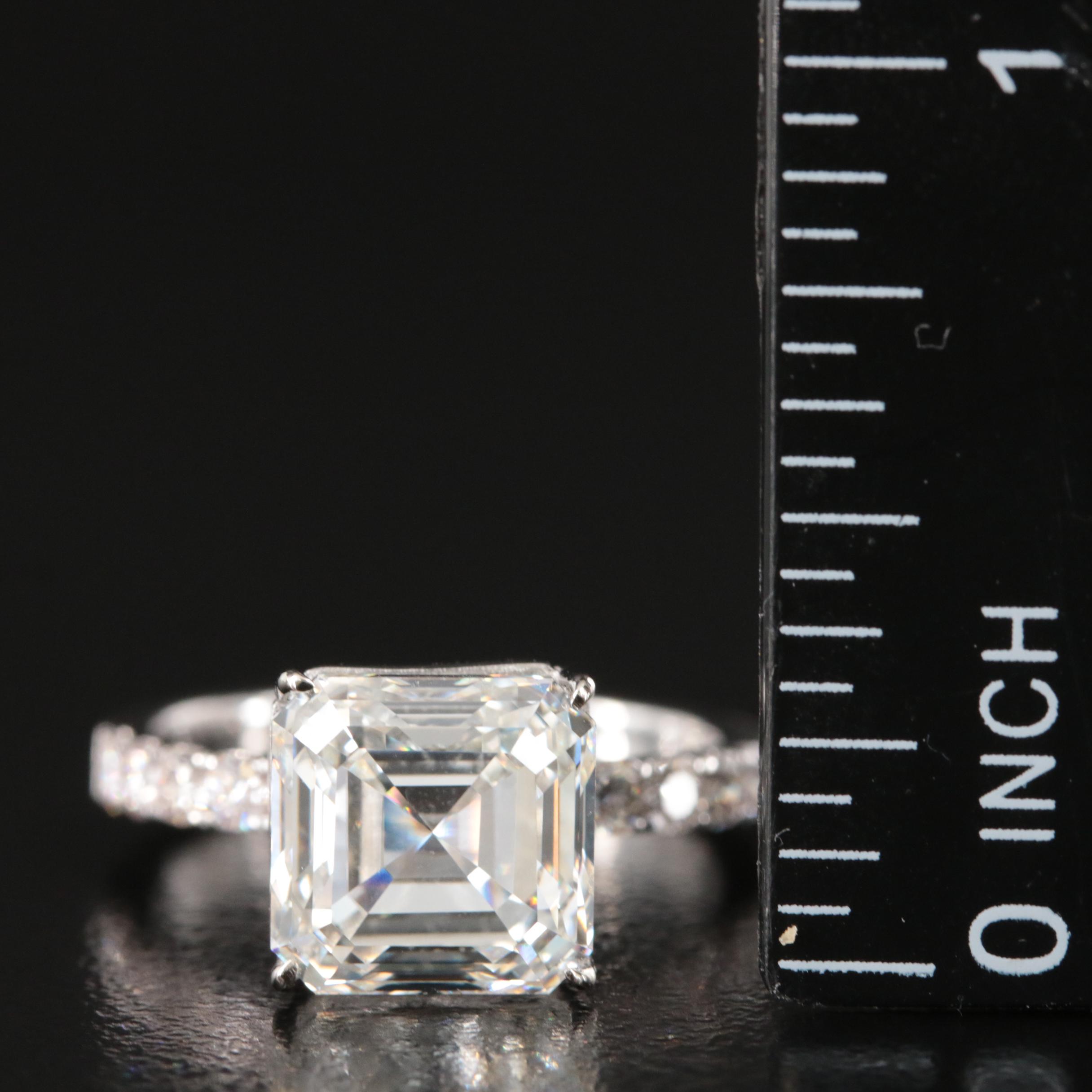 14K 5.45 CTW Lab Grown Diamond Ring with IGI Report